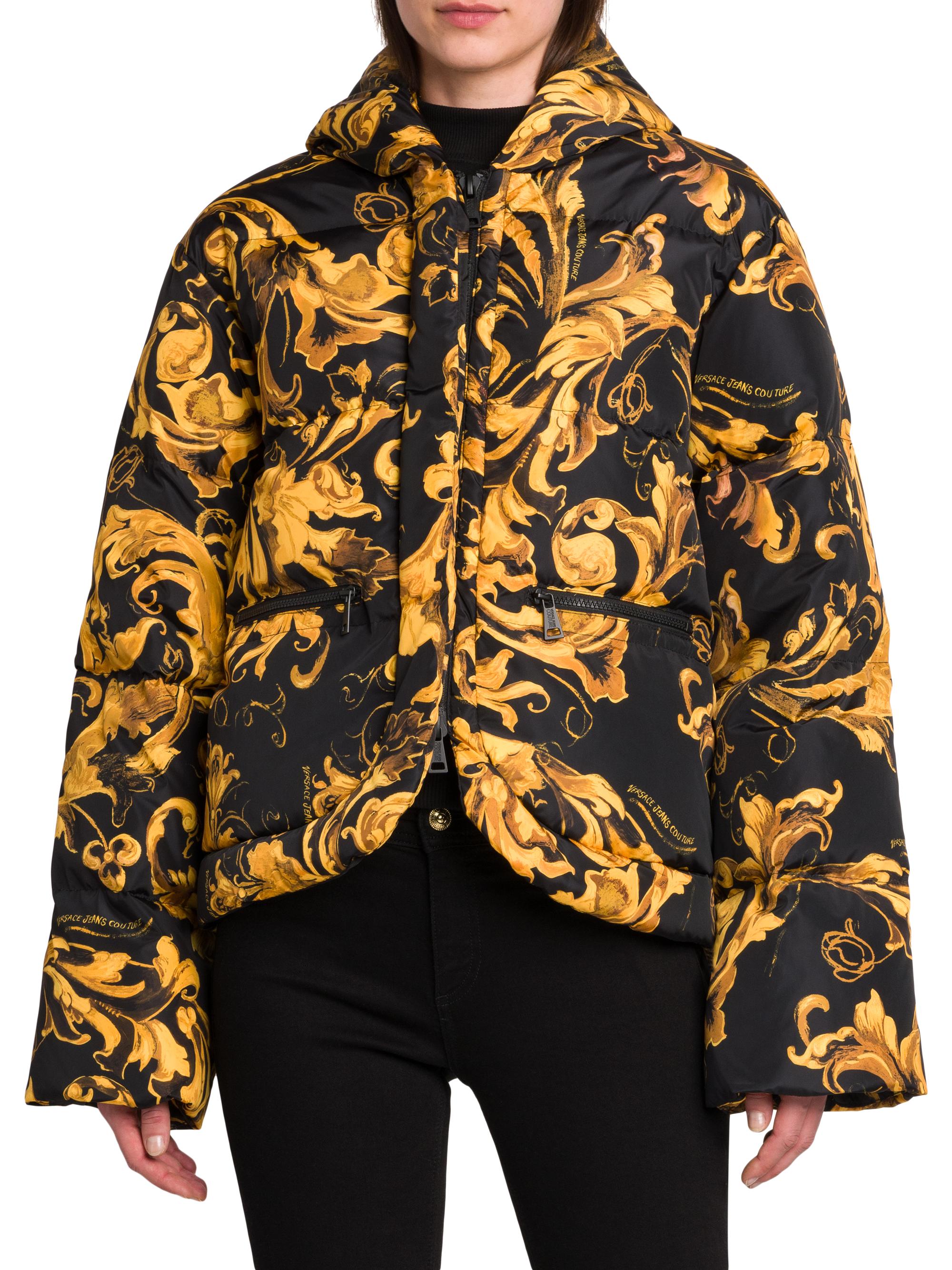 Versace Jeans Couture Barocco Short Down Jacket | Saks Fifth Avenue