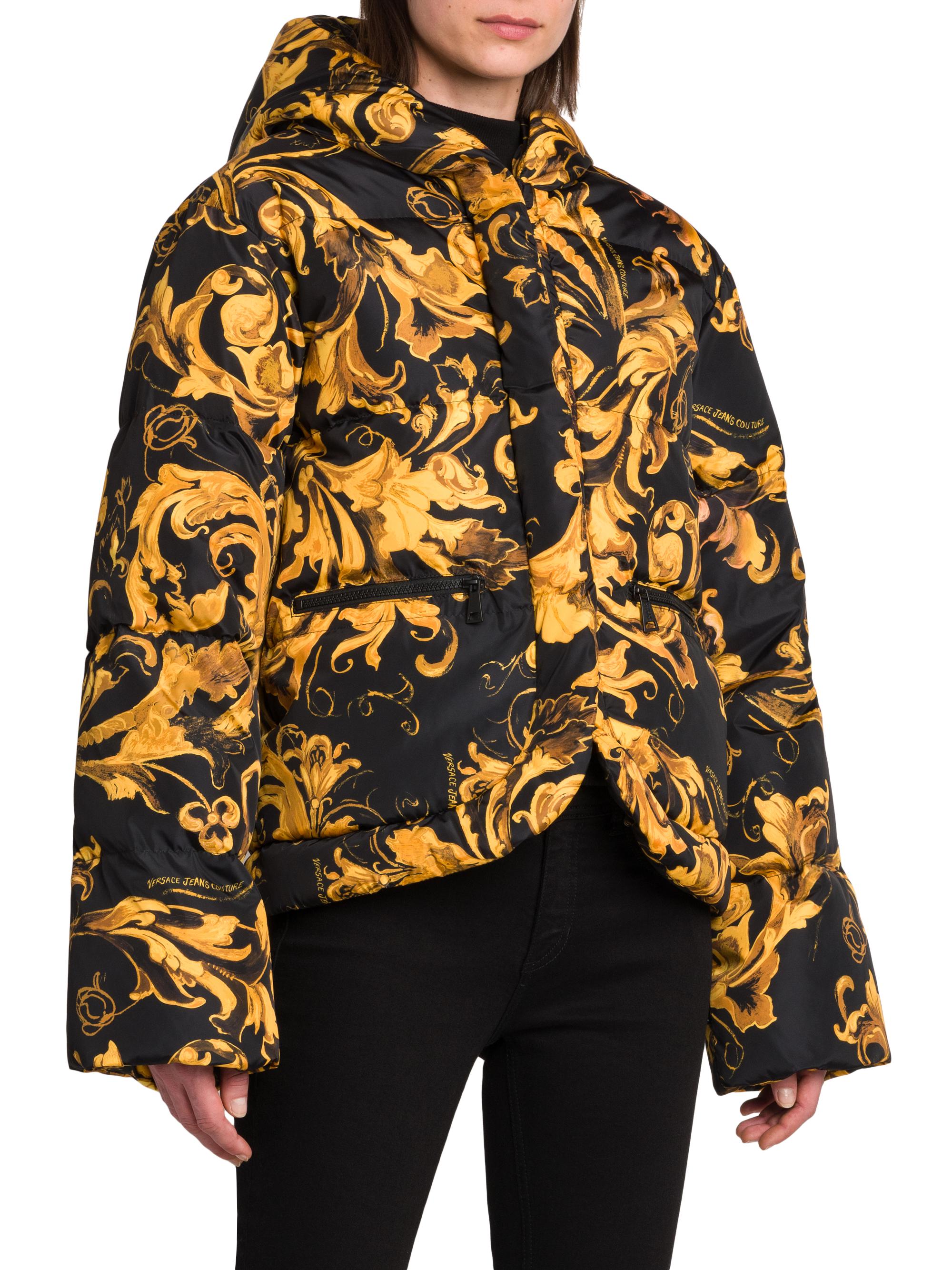 Versace Jeans Couture Barocco Short Down Jacket | Saks Fifth Avenue