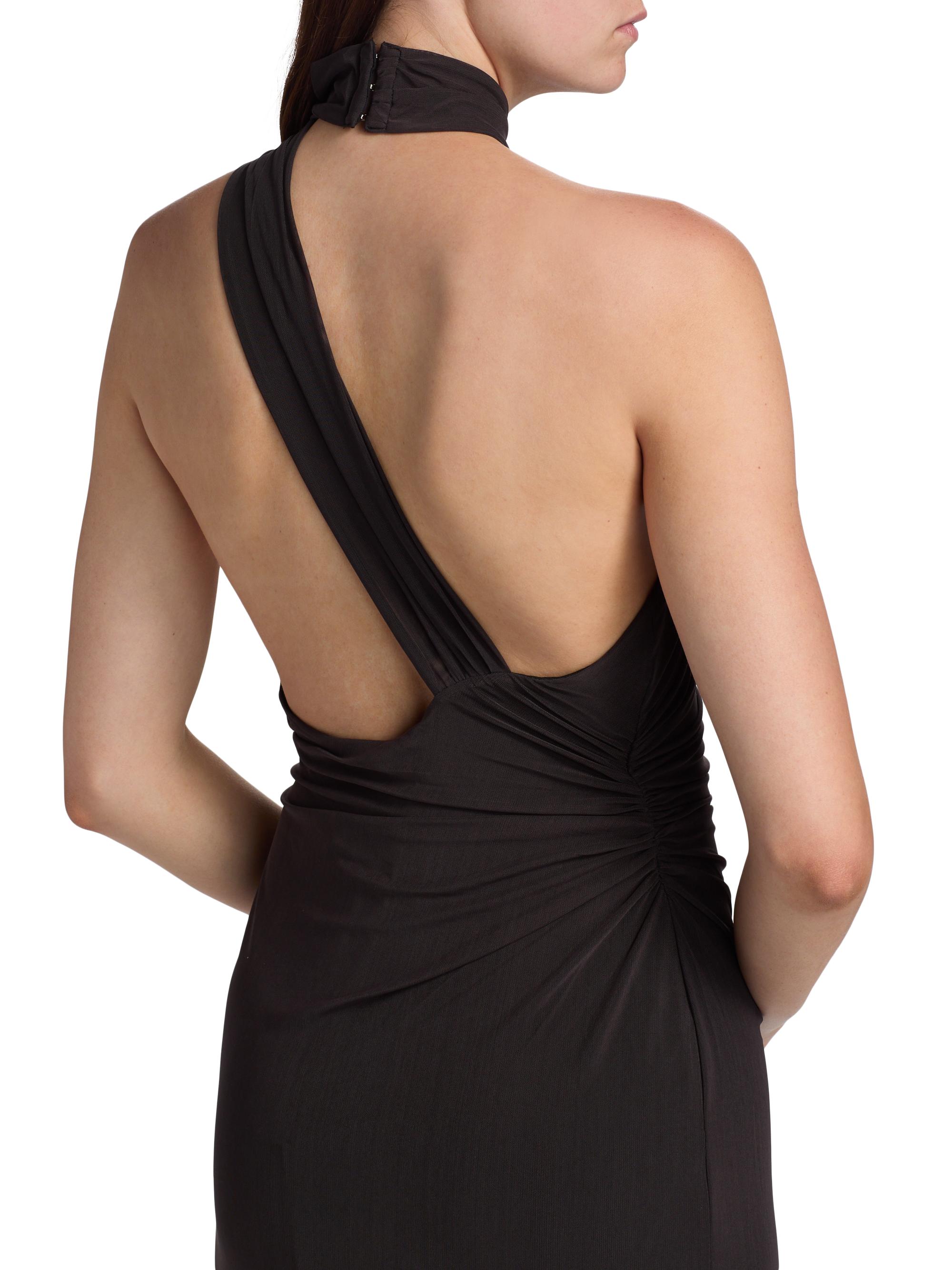 black pleated midi dress Ulla Johnson Reine Pleated Gown