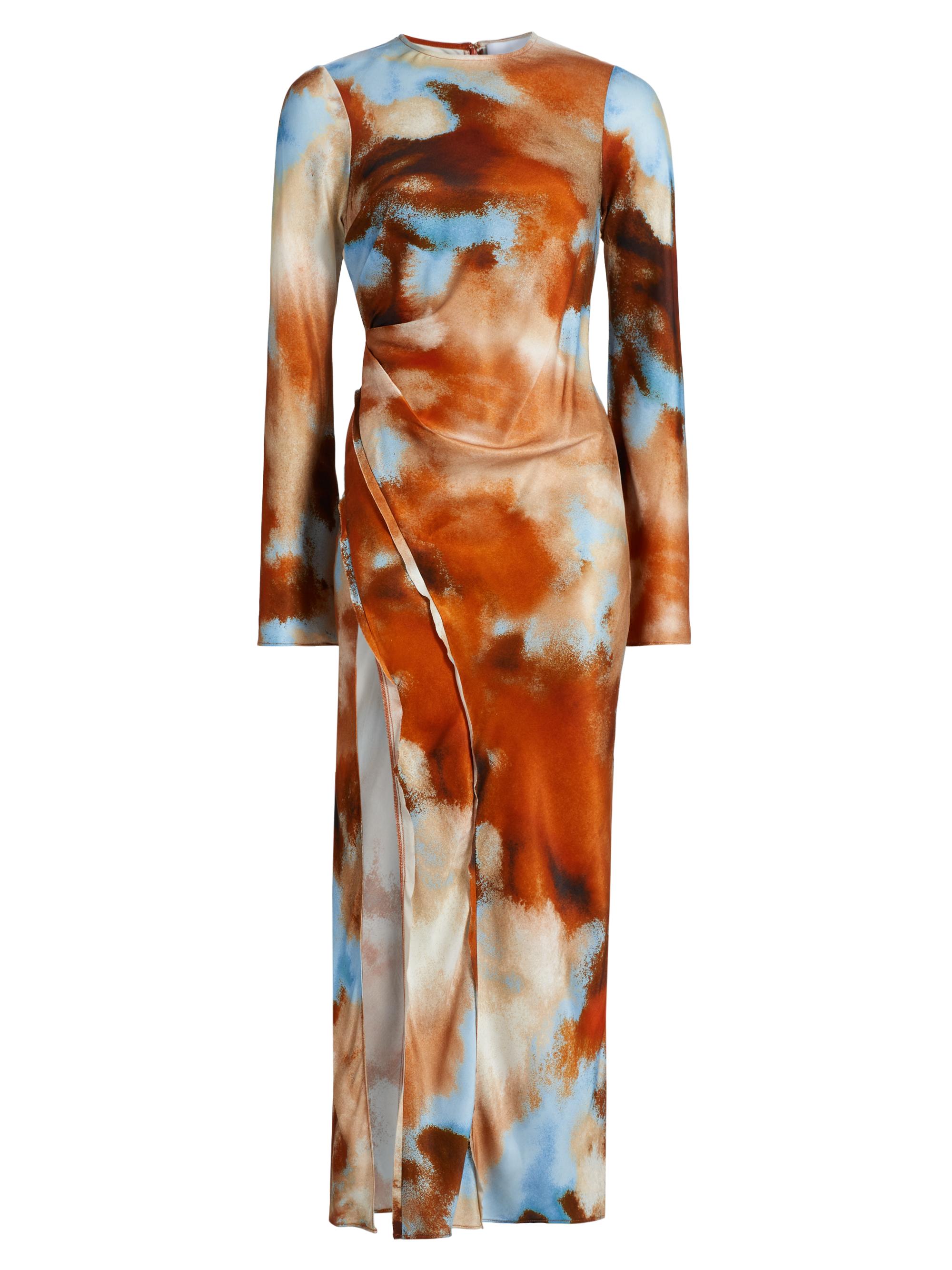Significant Other Women's Rhode Printed Long-Sleeve Maxi Dress - Rust Haze