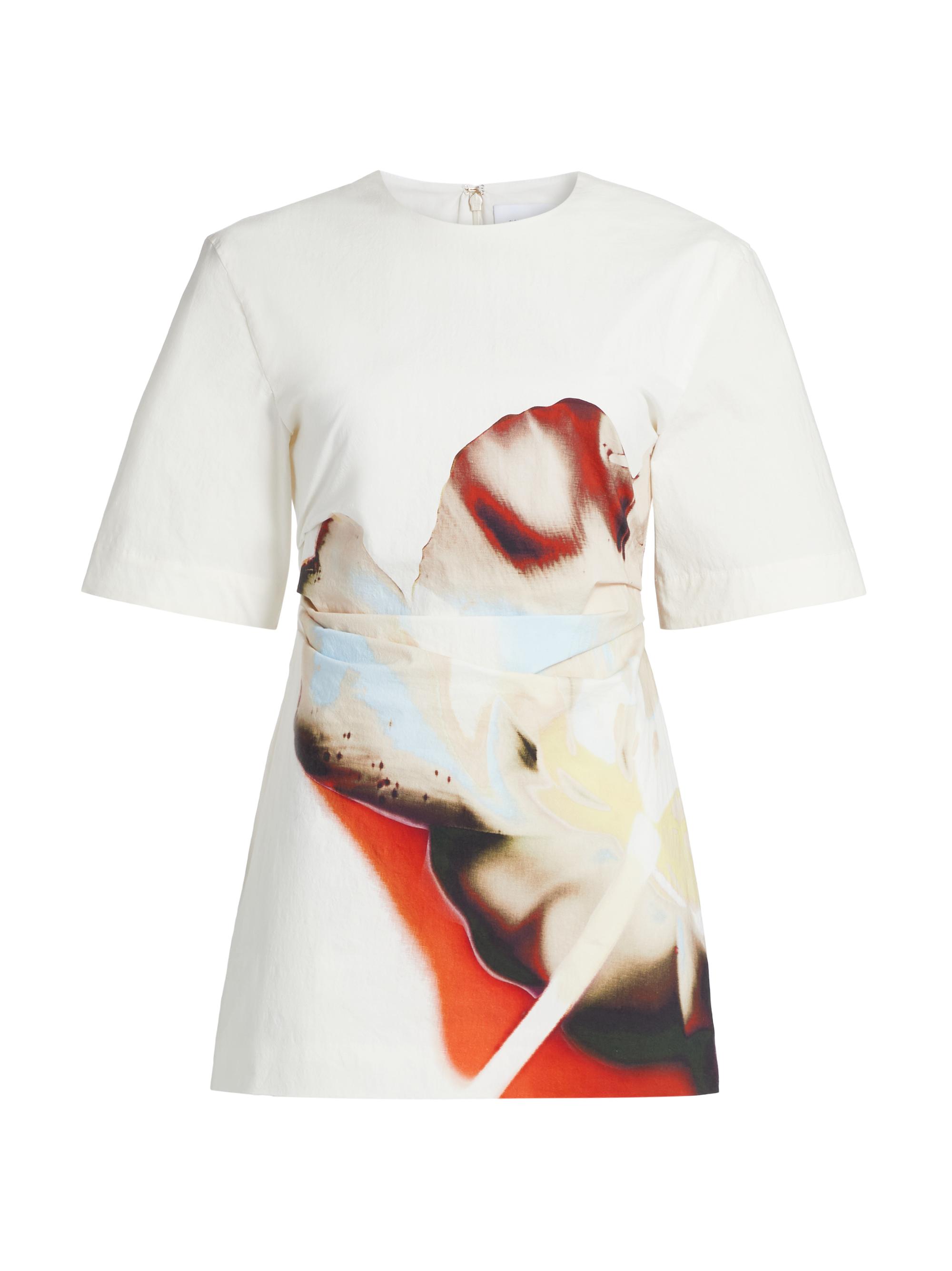 Significant Other Women's Astryd Floral Stretch-Cotton Minidress - Cinnamon Fleur