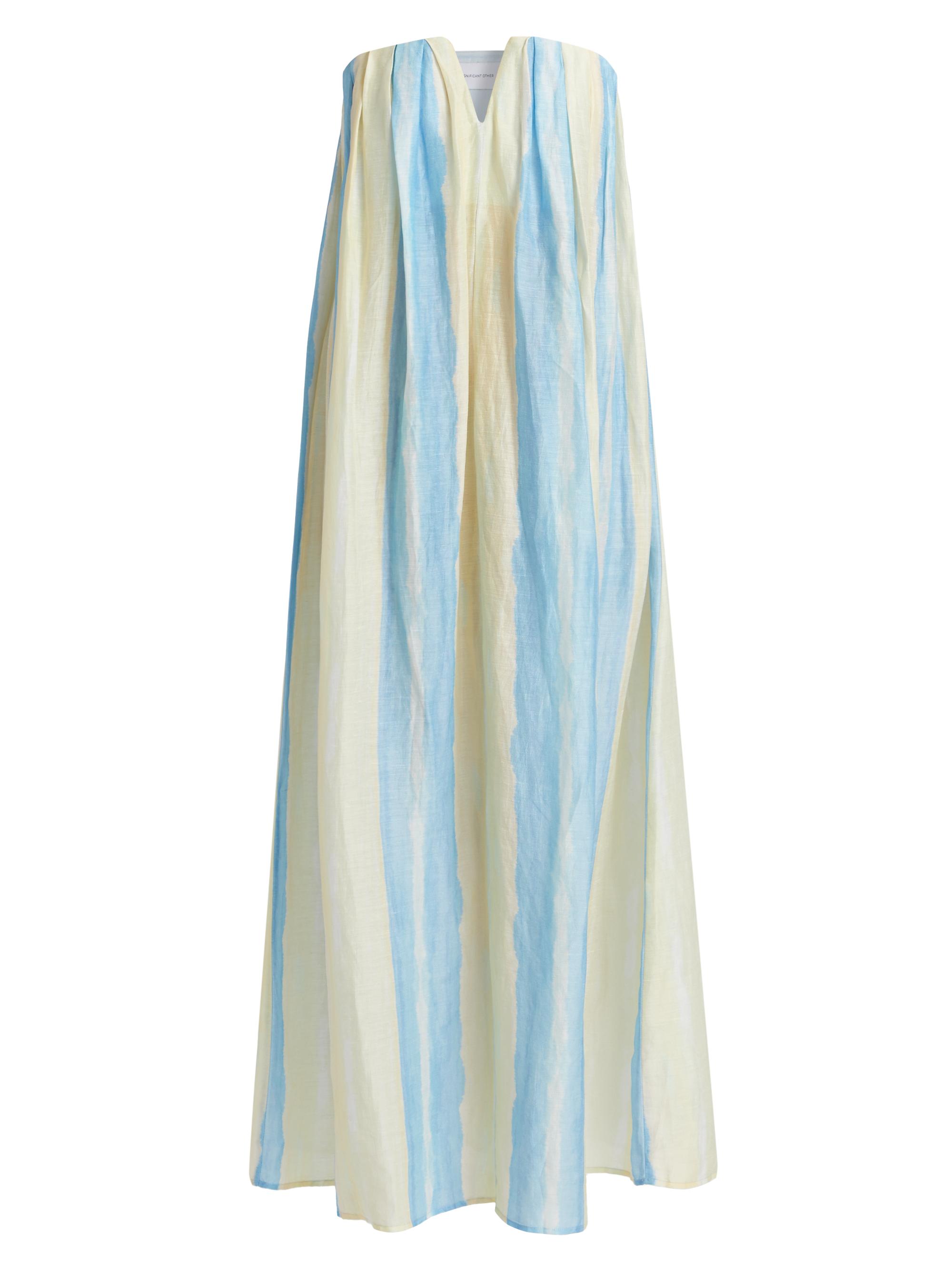 Significant Other Women's Juniper Striped Linen-Blend Maxi Dress - Saffron Stripe