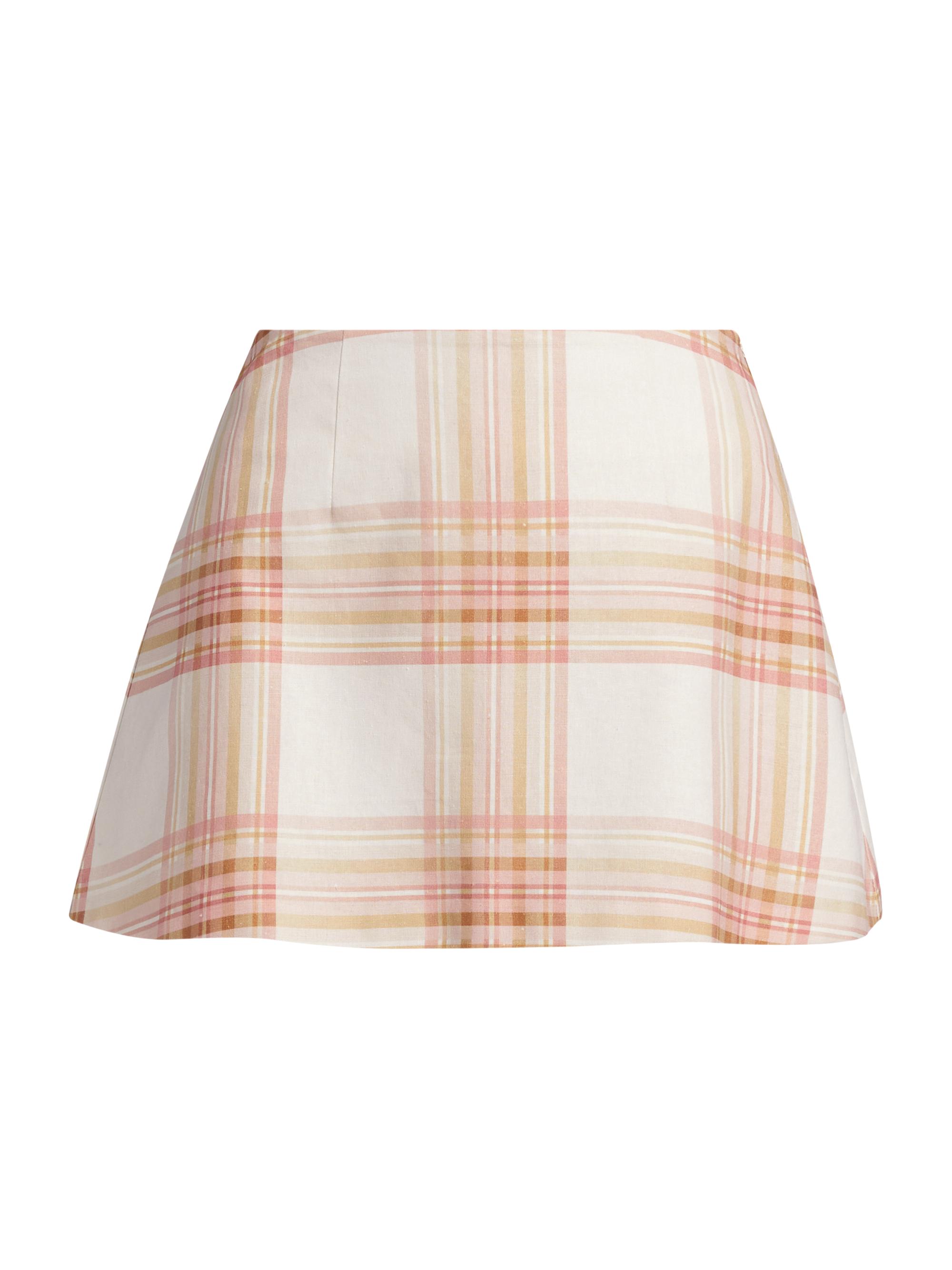 Aston Studio Women's Claudia Paid Miniskirt - Peony Antique Plaid