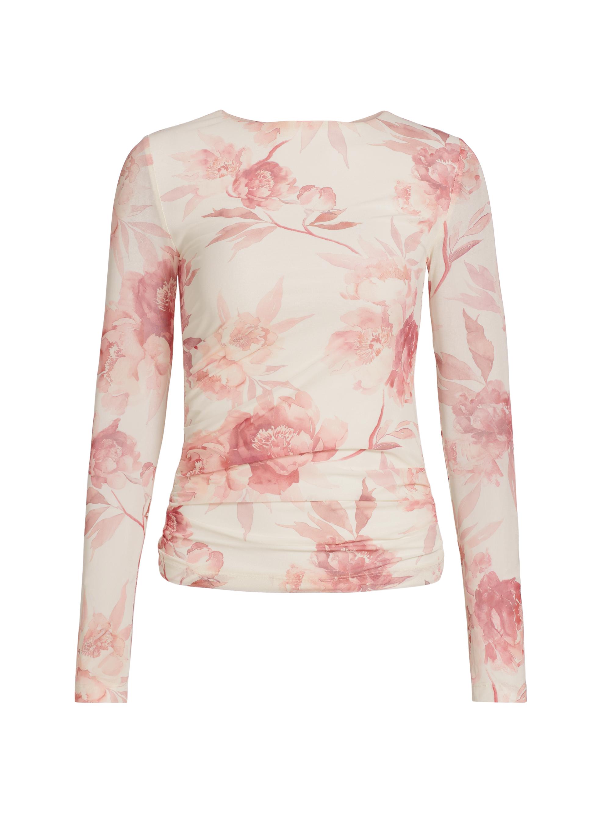 Aston Studio Women's Ezili Floral Mesh Top - Peony Antique