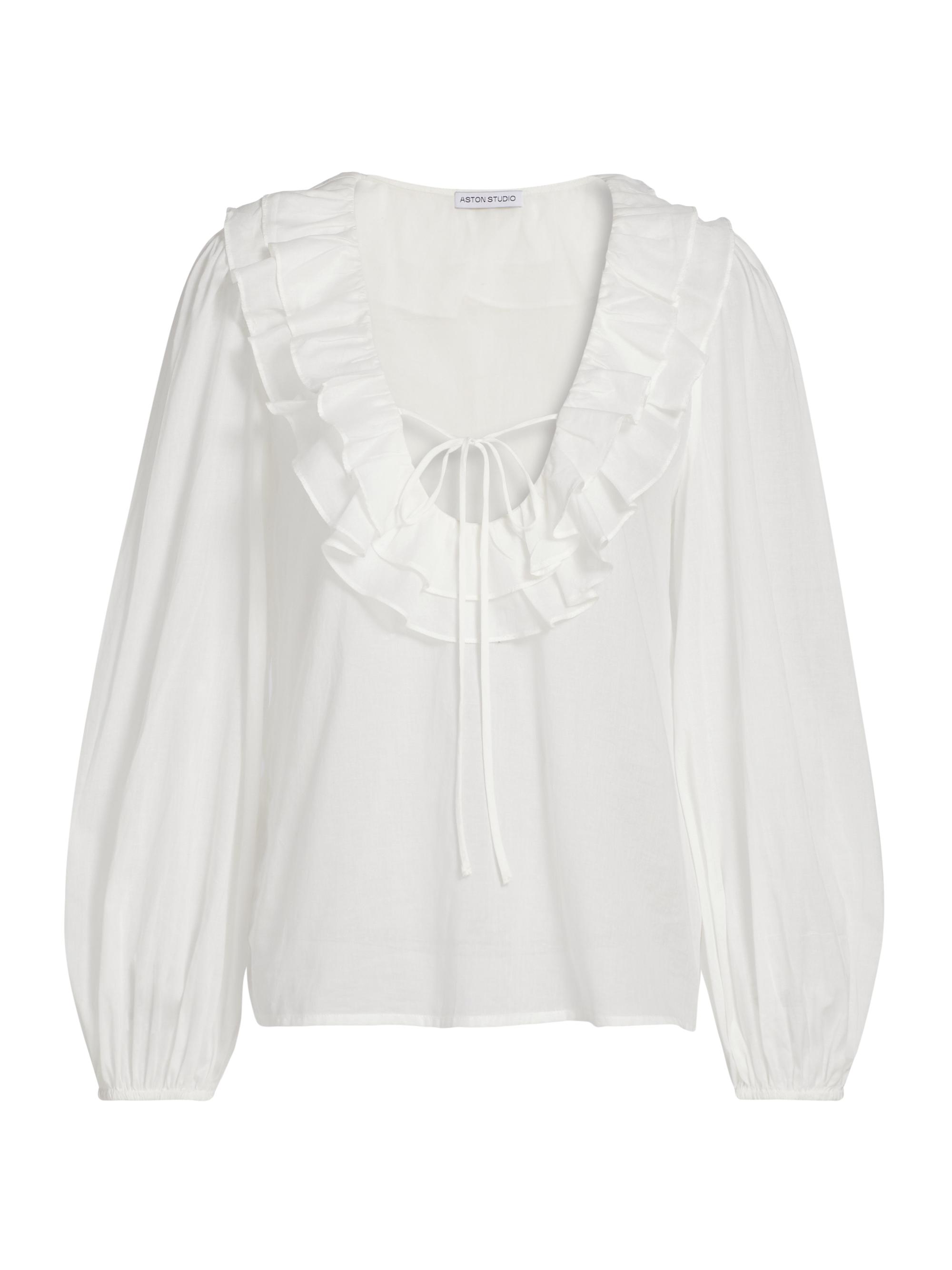 Aston Studio Women's Filly Cotton Voile Blouse - Antique