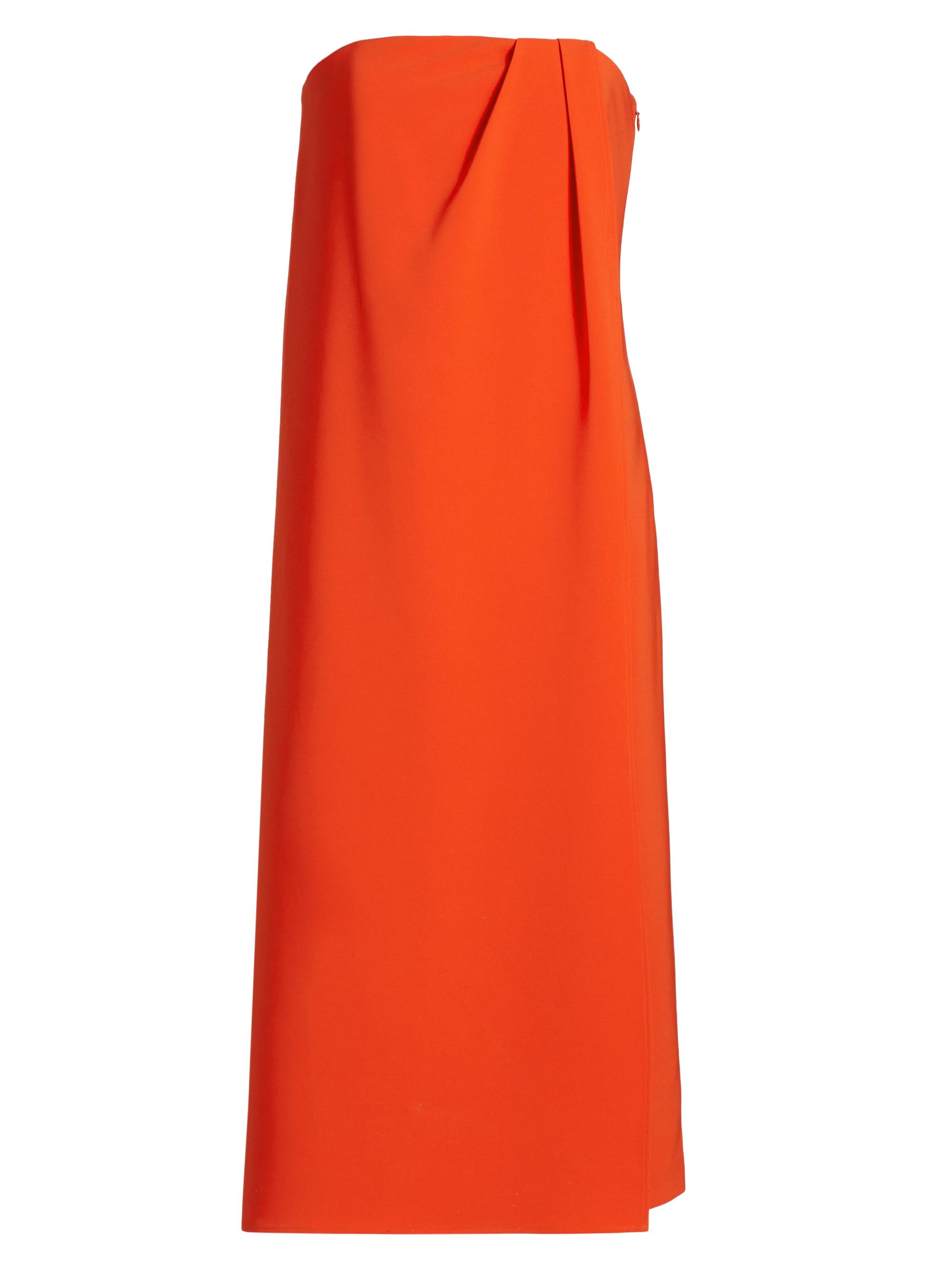 Et Ochs Women's Anika Stretch Strapless Midi-Dress - Flame