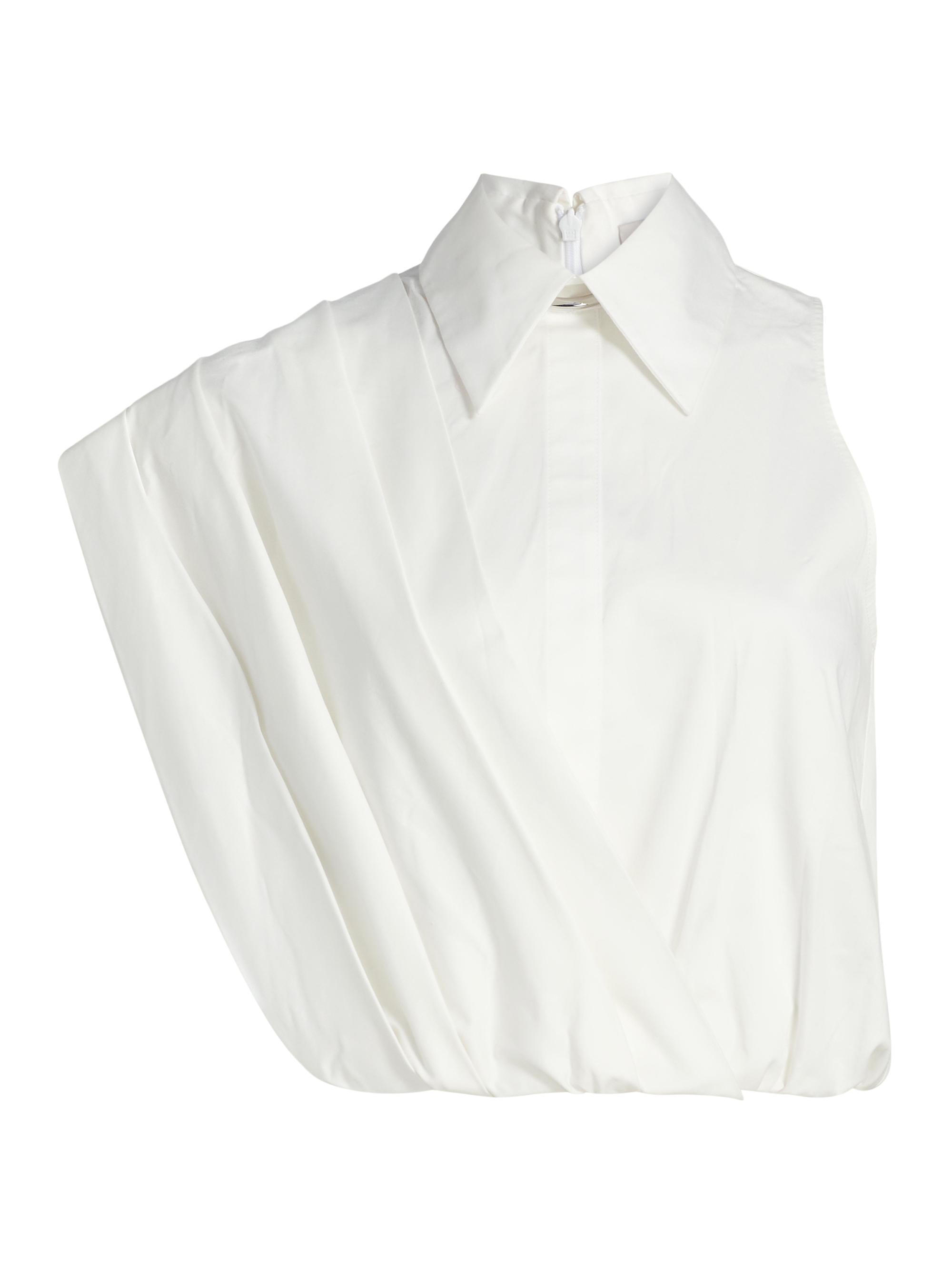 Et Ochs Women's Steffi Stretch-Cotton Draped Top - White