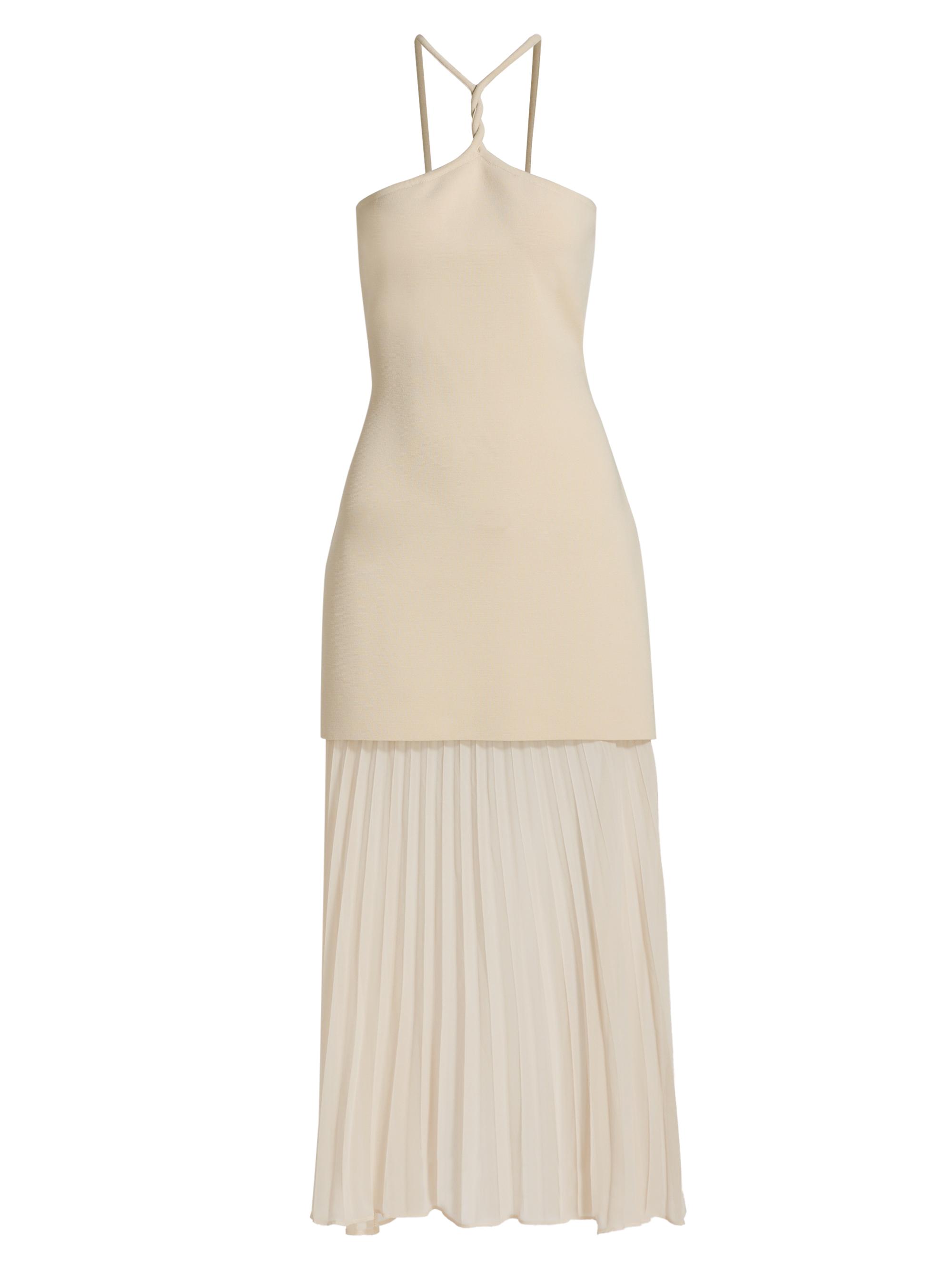Et Ochs Women's Veta Halterneck Midi-Dress - Wheat