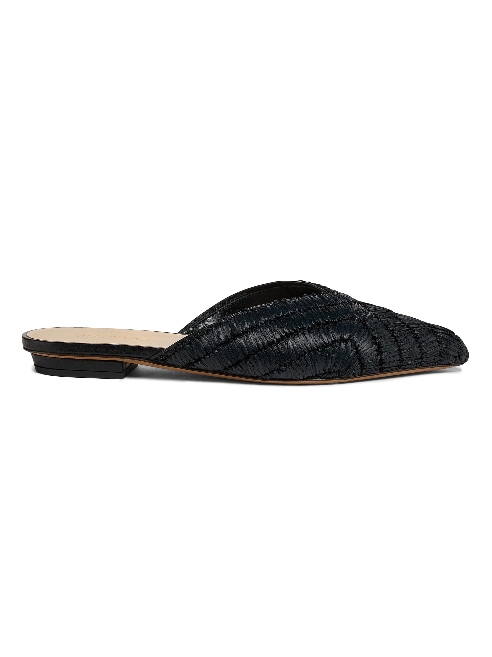 Ulla Johnson Women's Aunika Raffia Mules - Black