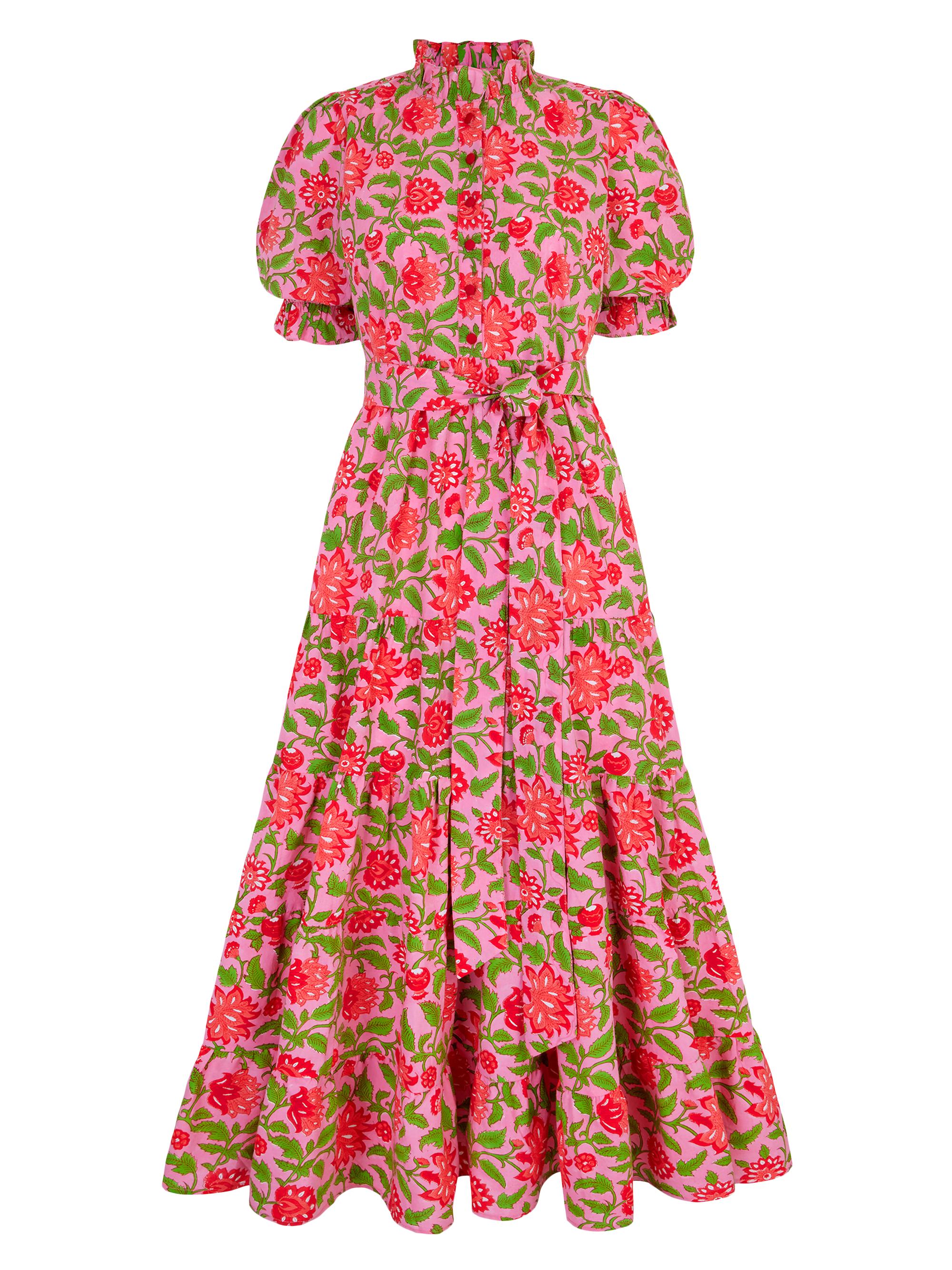 Pink City Prints Women's Candy Jaal Matilda Dress - Pink