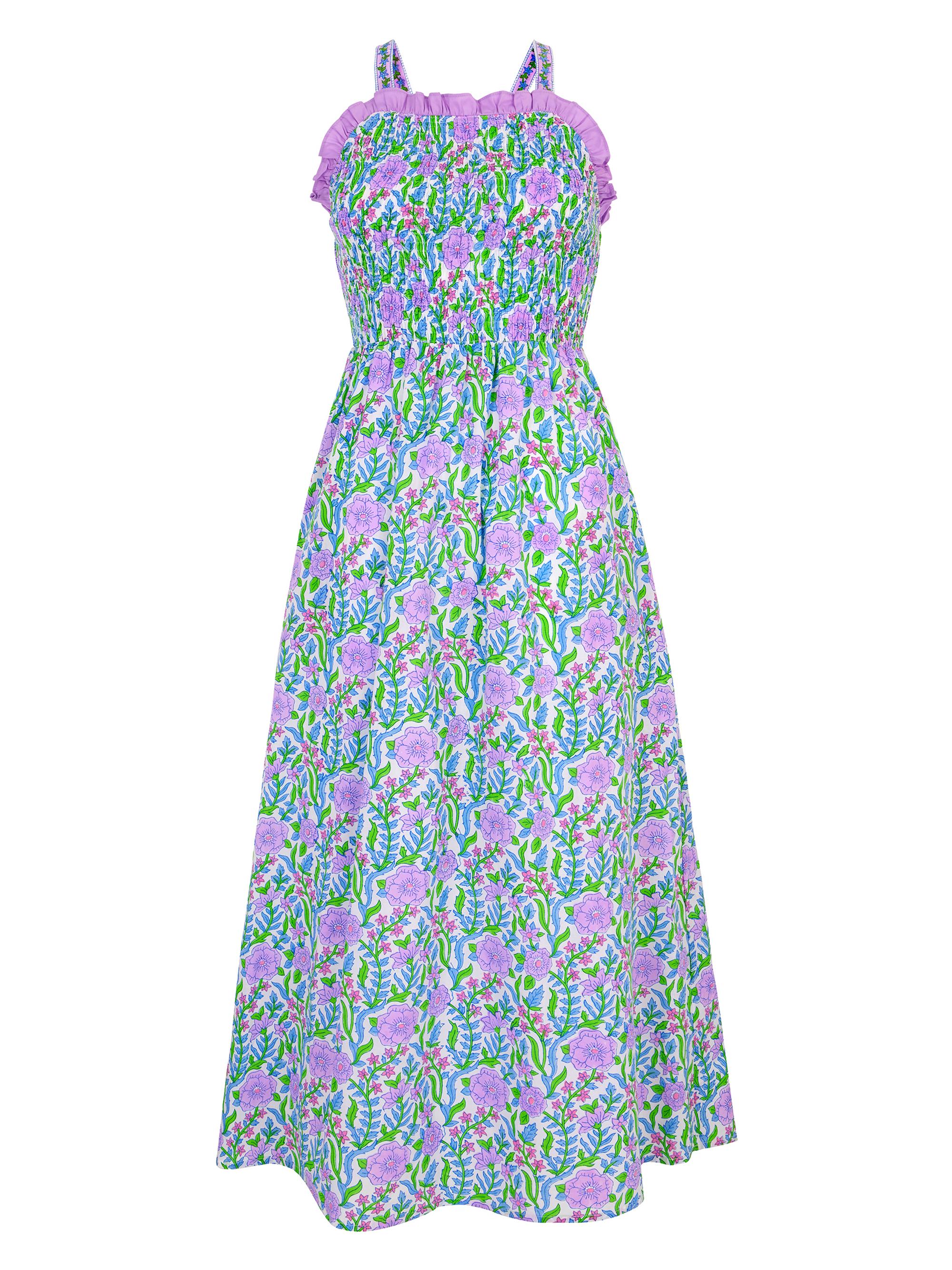 Pink City Prints Women's Fields Elsie Dress - Multicolor Purple
