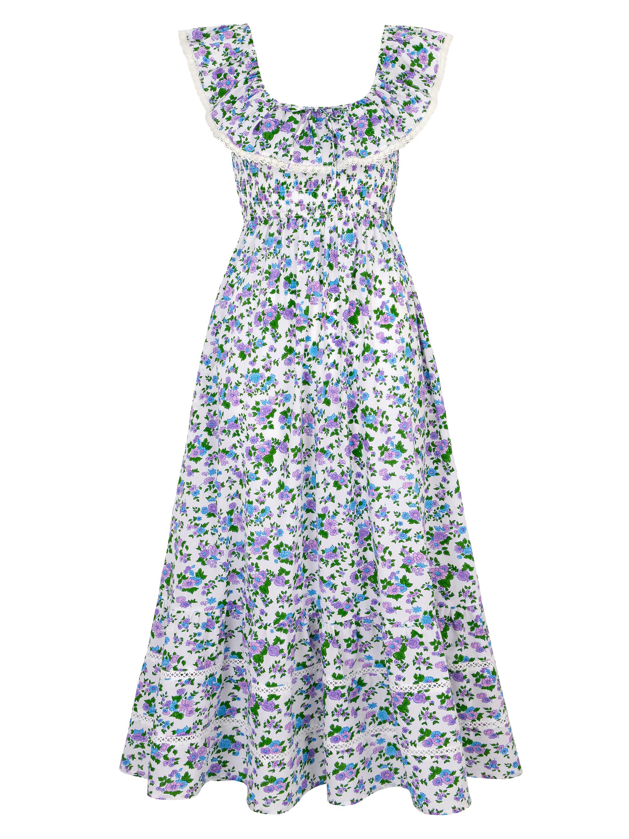 Pink City Prints Women's Ditsy Susie Dress - Multicolor Purple