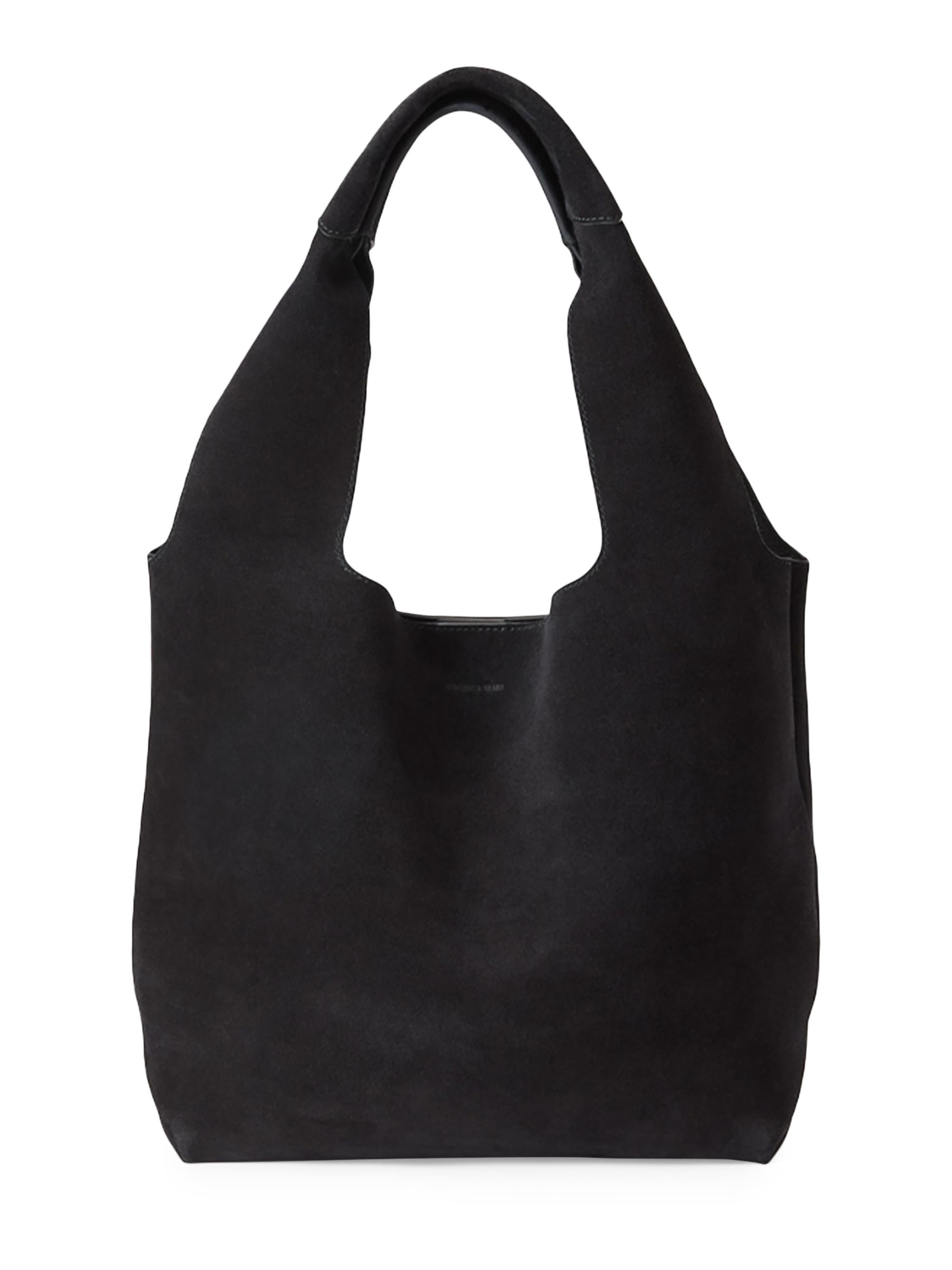 Veronica Beard Women's Suede Shoulder Bag - Black