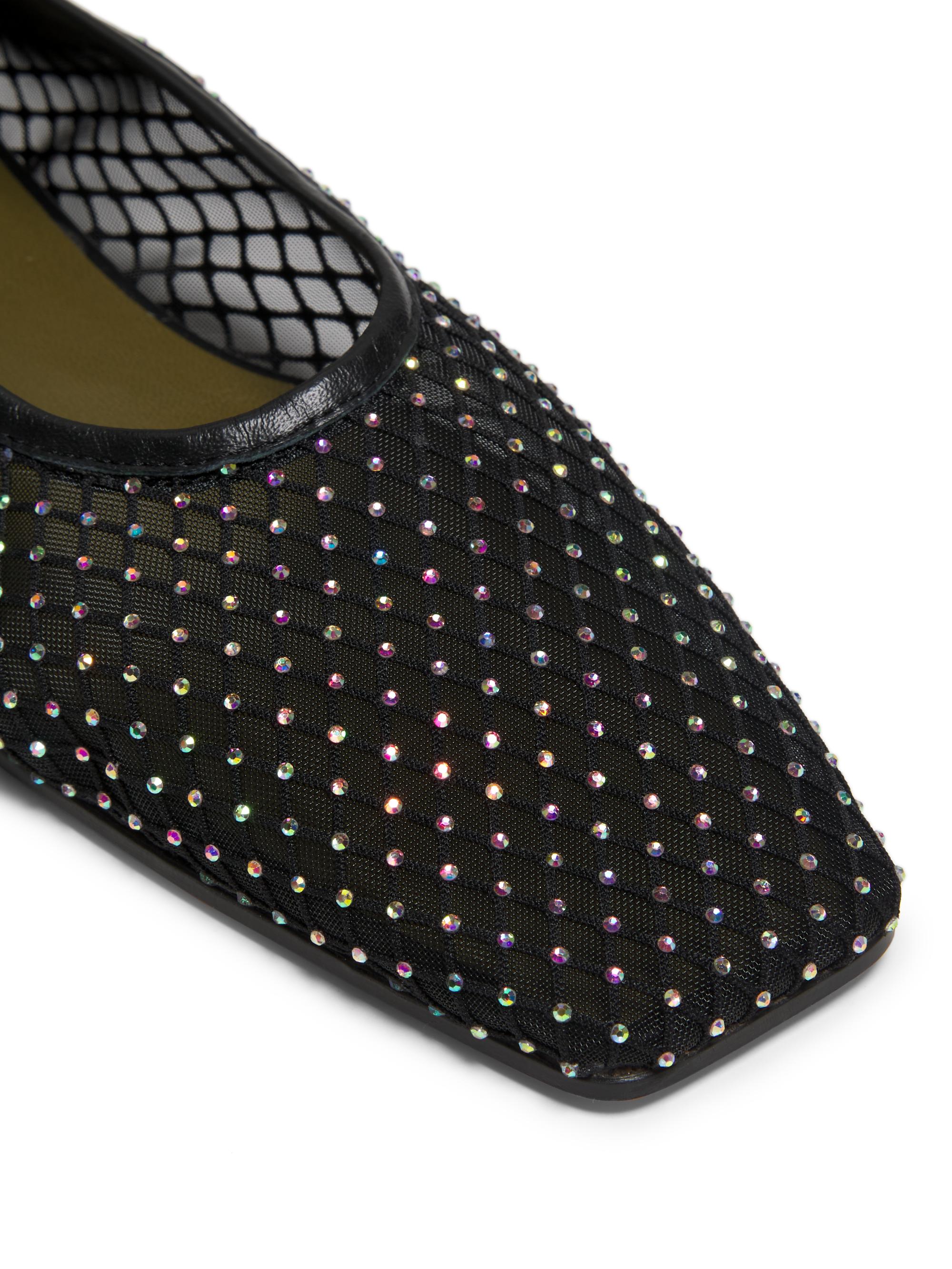 Maria Luca Augusta Crystal Mesh Ballet Flats | Saks Fifth Avenue