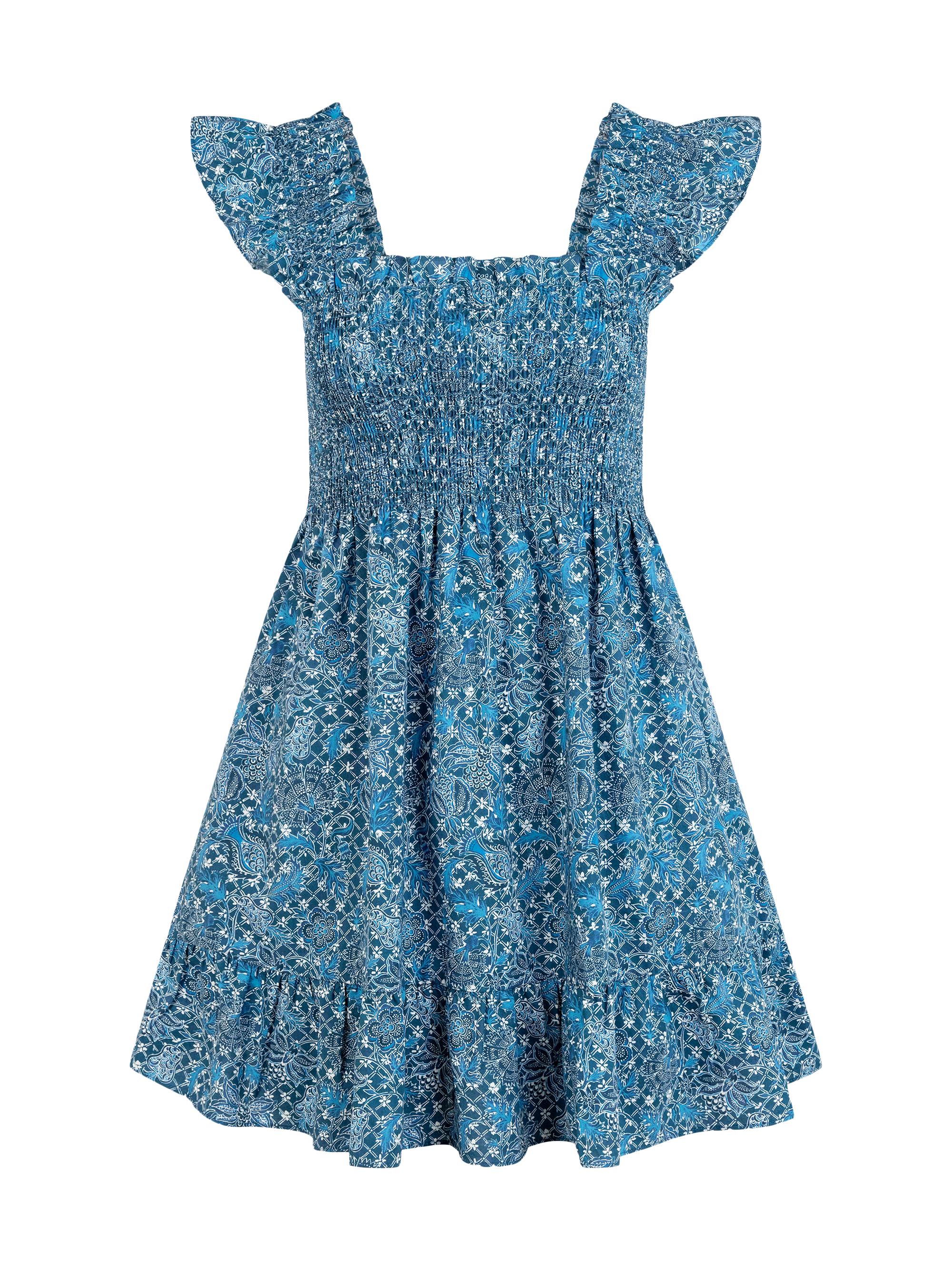Hill House Home Women's The Elizabeth Nap Dress - Navy Calico