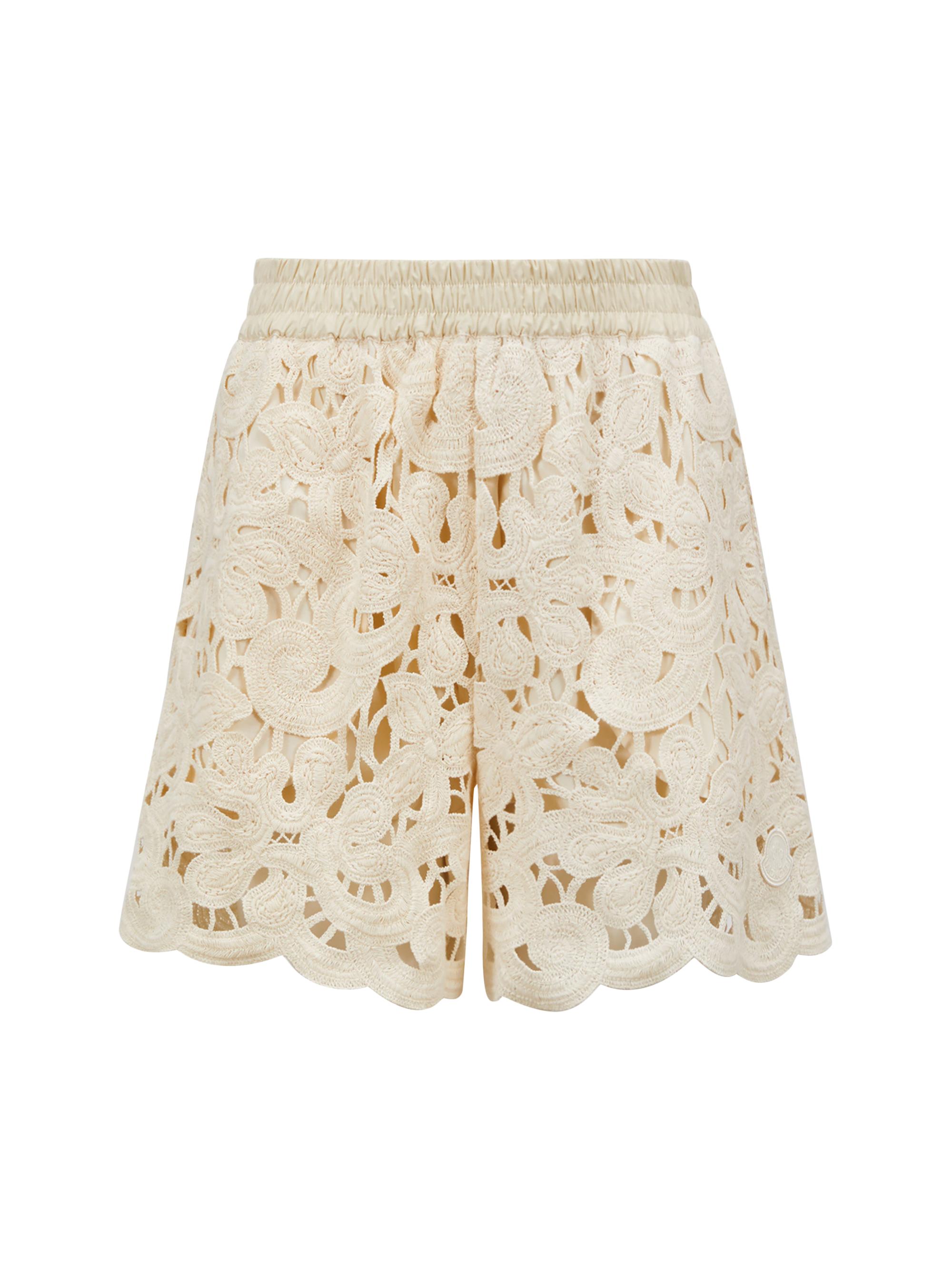 Moncler Women's Macramé Shorts - White