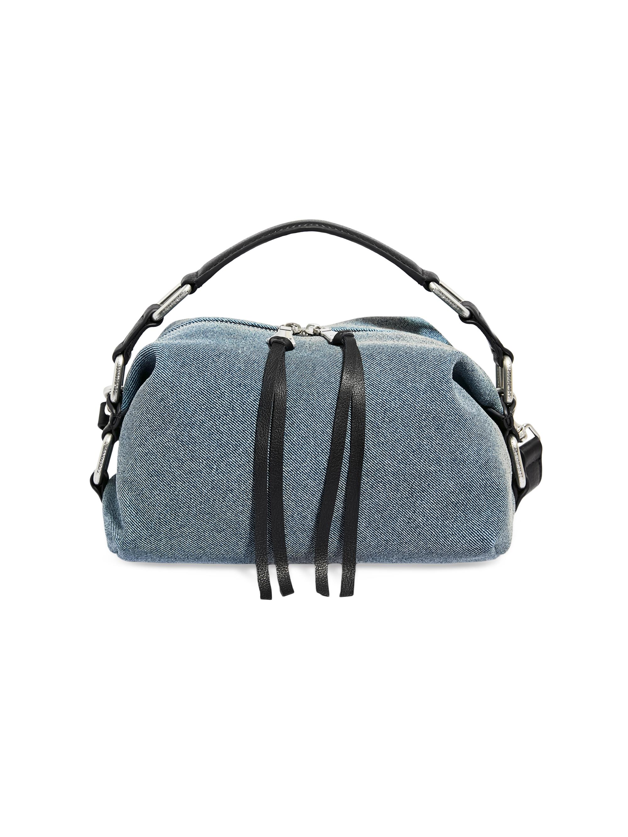 Aimee Kestenberg Women's Dumpling Leather Convertible Top Handle Bag - Bright Denim