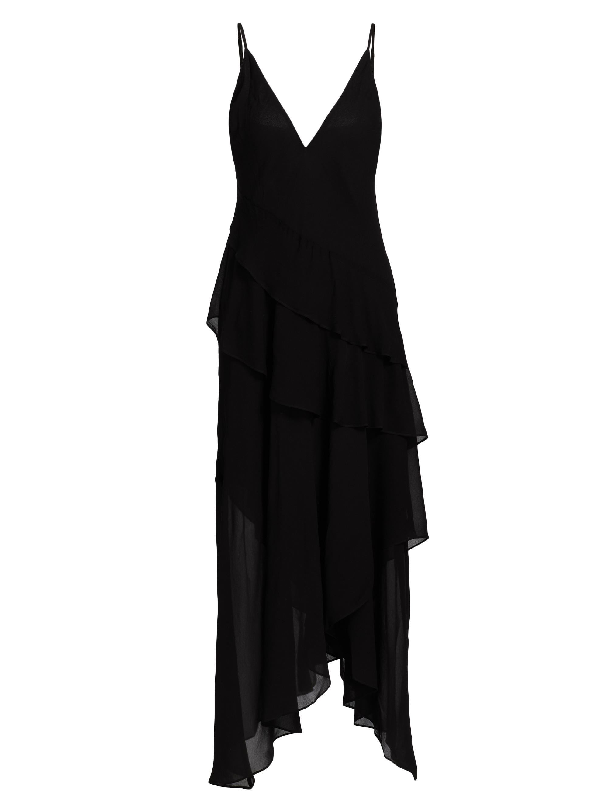 L'AGENCE Women's Sunniva Tiered Midi-Dress - Black