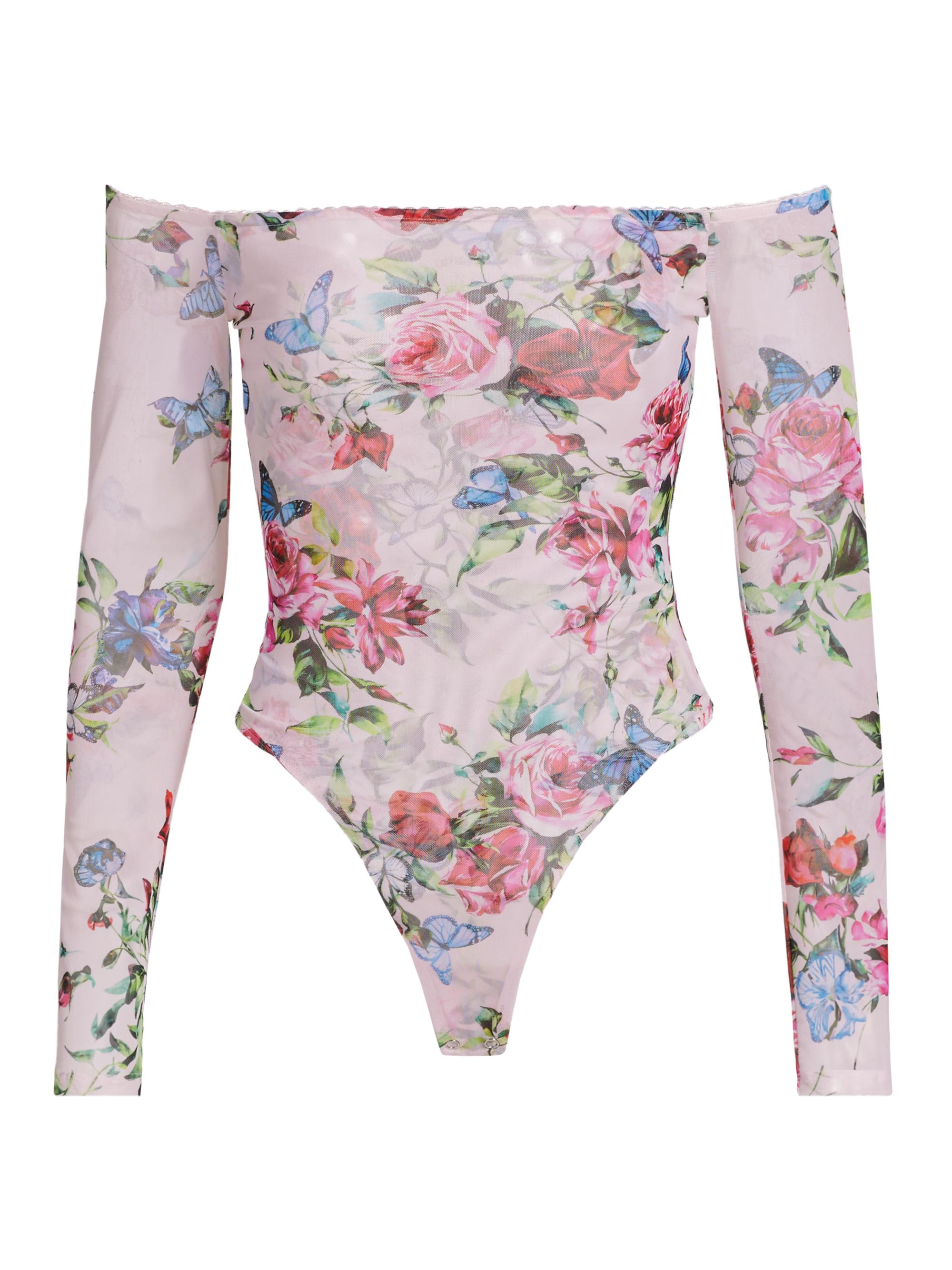 L'AGENCE Peonie Off-The-Shoulder Bodysuit Saks Fifth Avenue