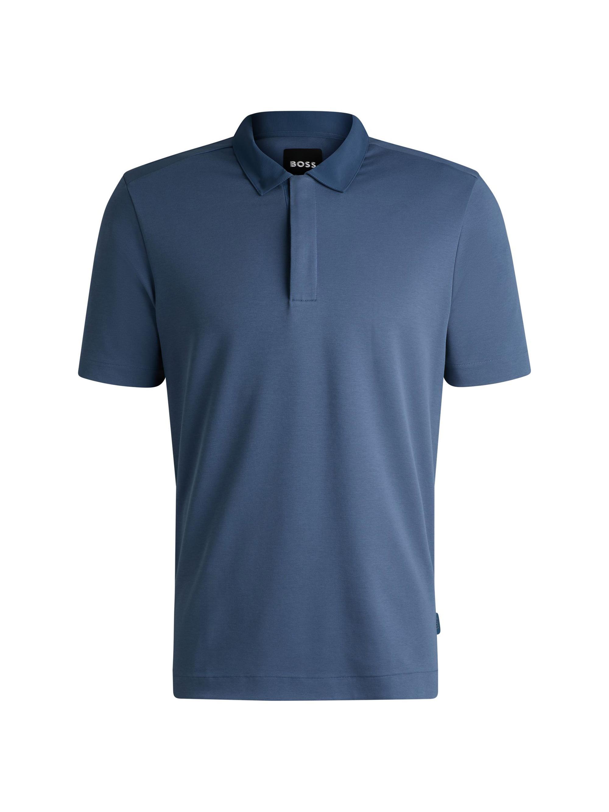 BOSS Men's Polo Shirt with Antibacterial Performance - Blue
