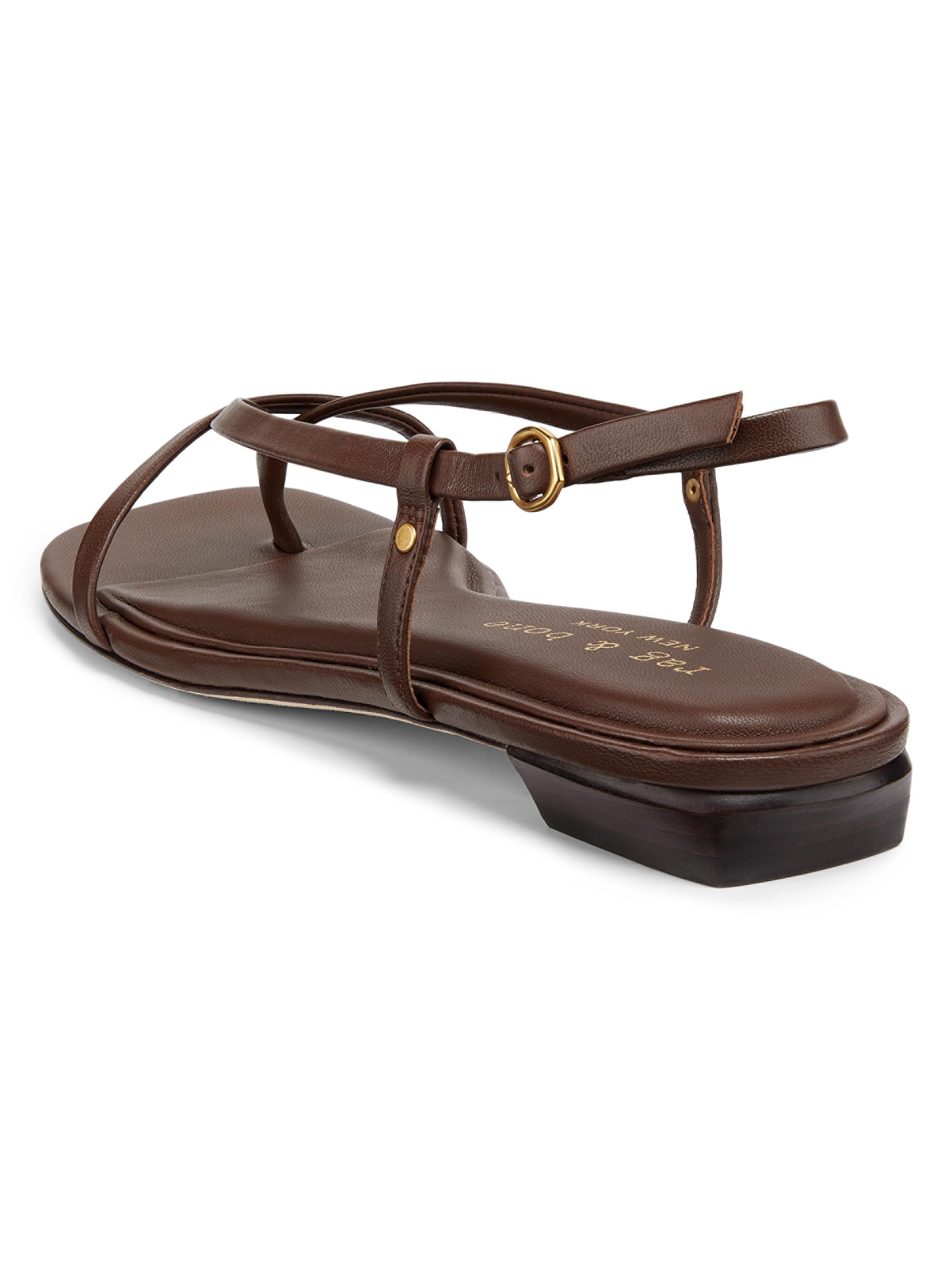 rag bone Giselle Strappy Leather Flat Sandals Saks Fifth Avenue