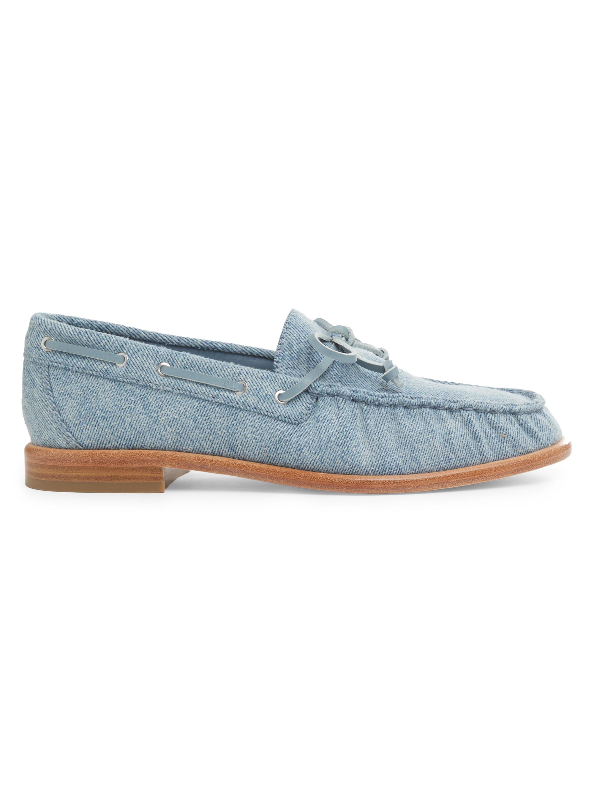 rag & bone Women's Carter Denim Boat Shoes - Denim
