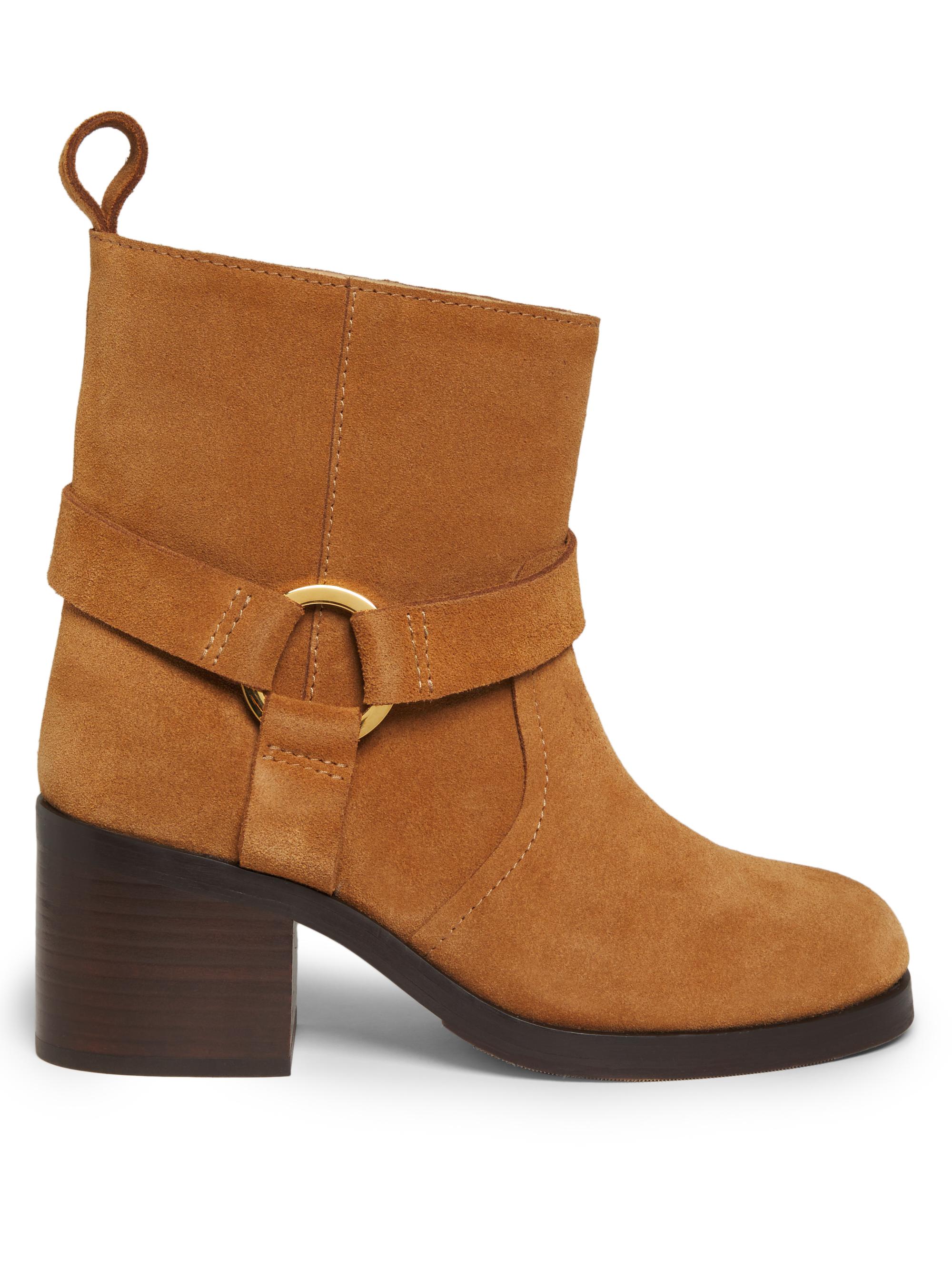 Odissì Women's Hailey 65MM Suede Boots - Light Pastel Brown