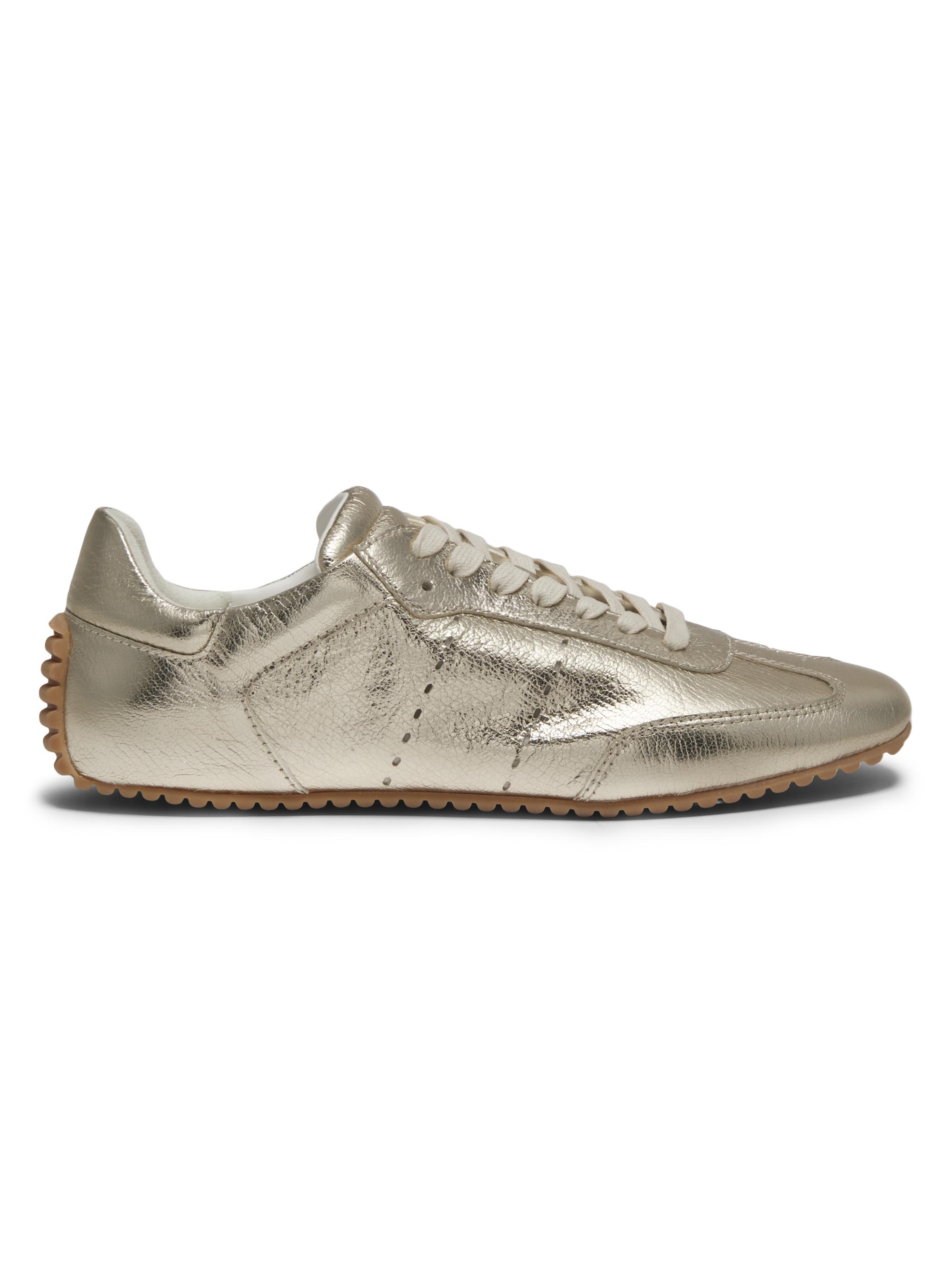 Odissì Women's Cass Metallic Faux-Leather Low-Top Sneakers - Gold