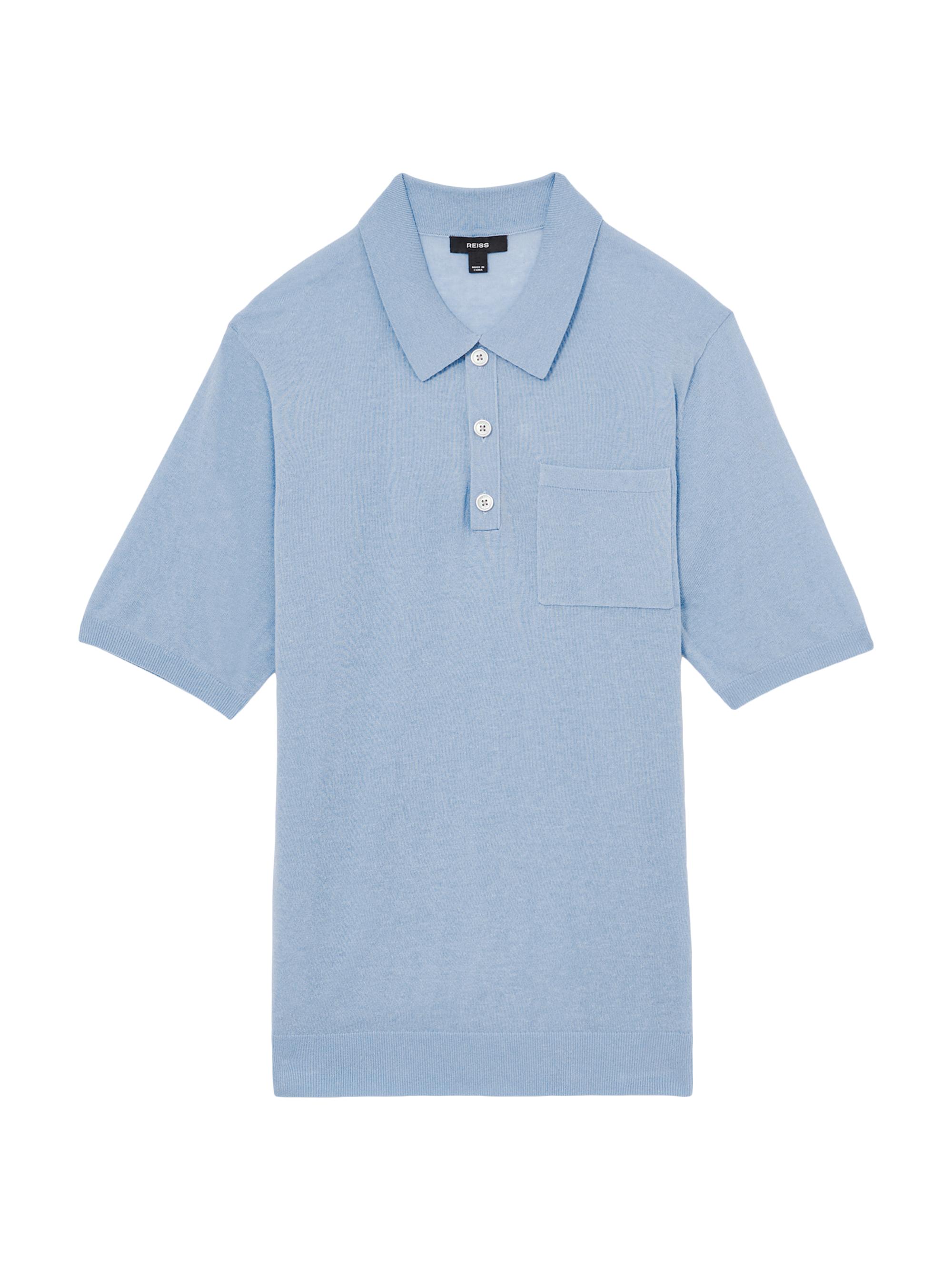 Reiss Men's Nelson Polo Shirt - Medium Blue