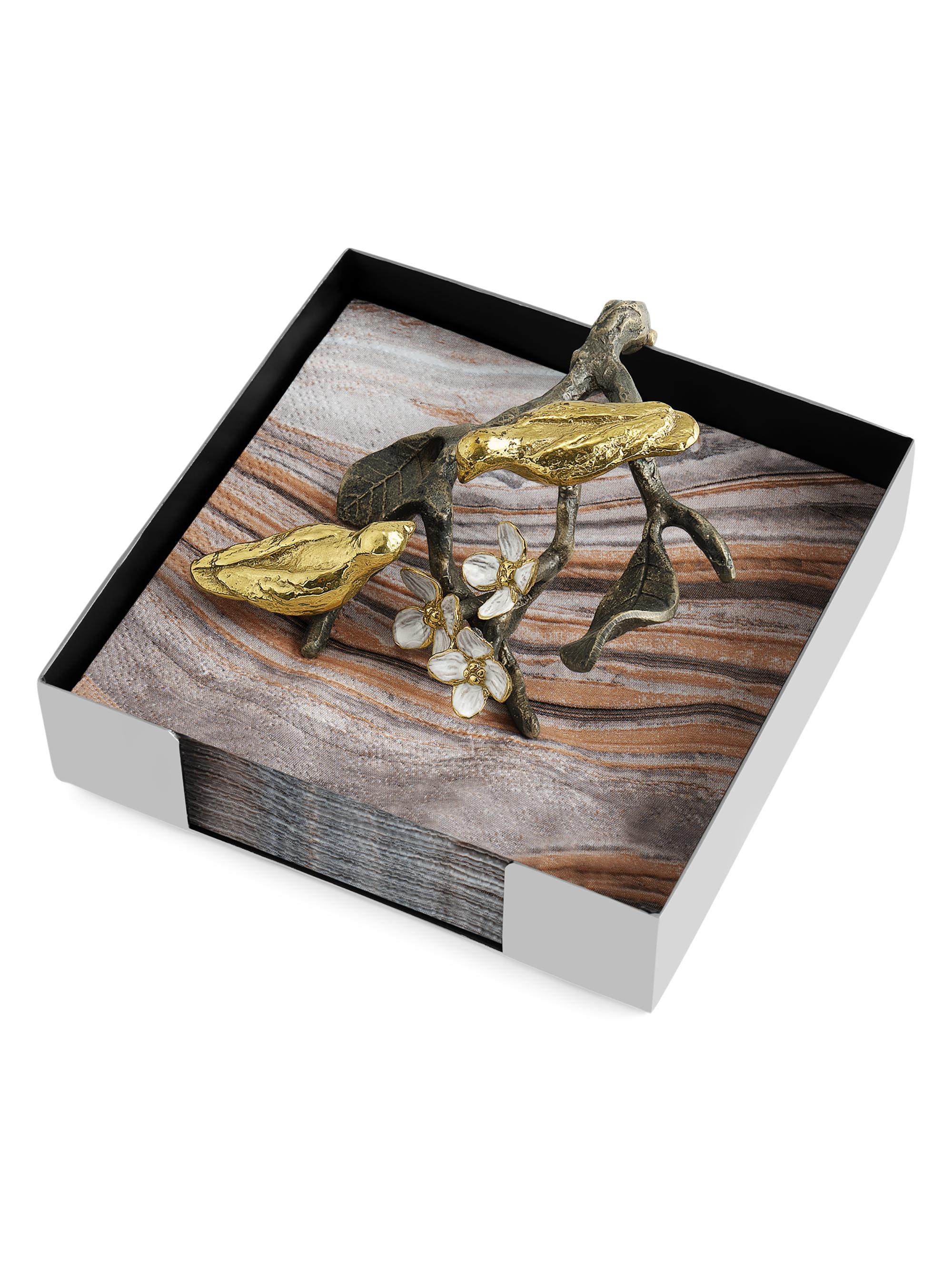 Michael Aram Lovebirds Cocktail Napkin Holder