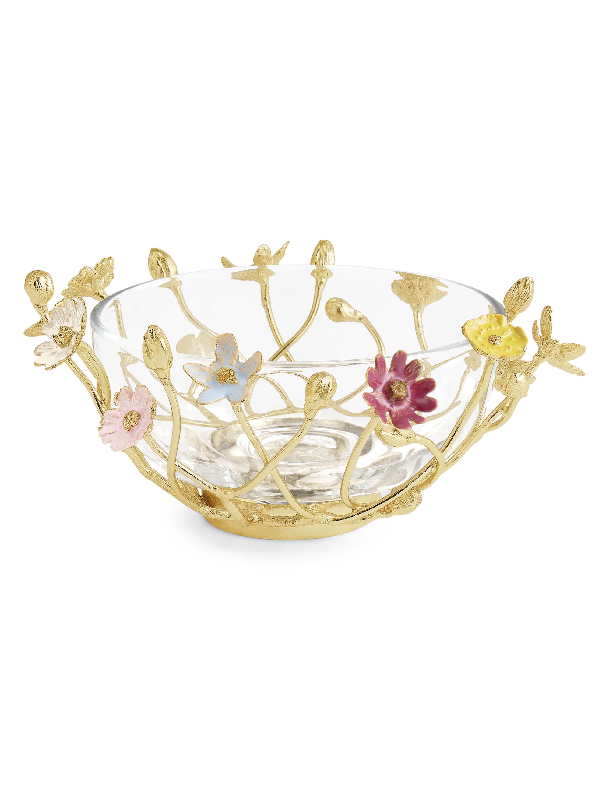 Michael Aram Wildflowers Glass Bowl