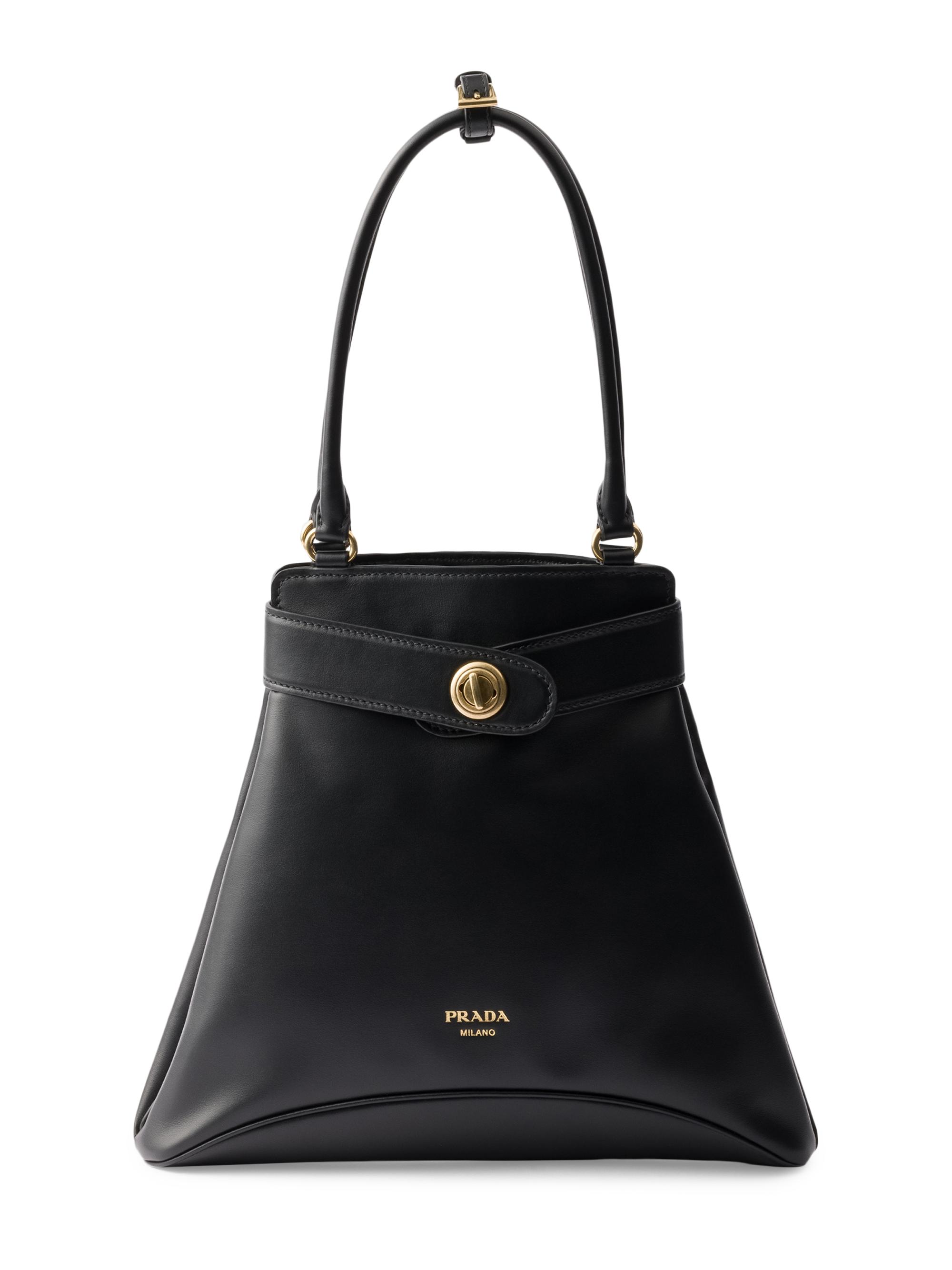 Prada Women's Etude  Leather Tote Bag - Black