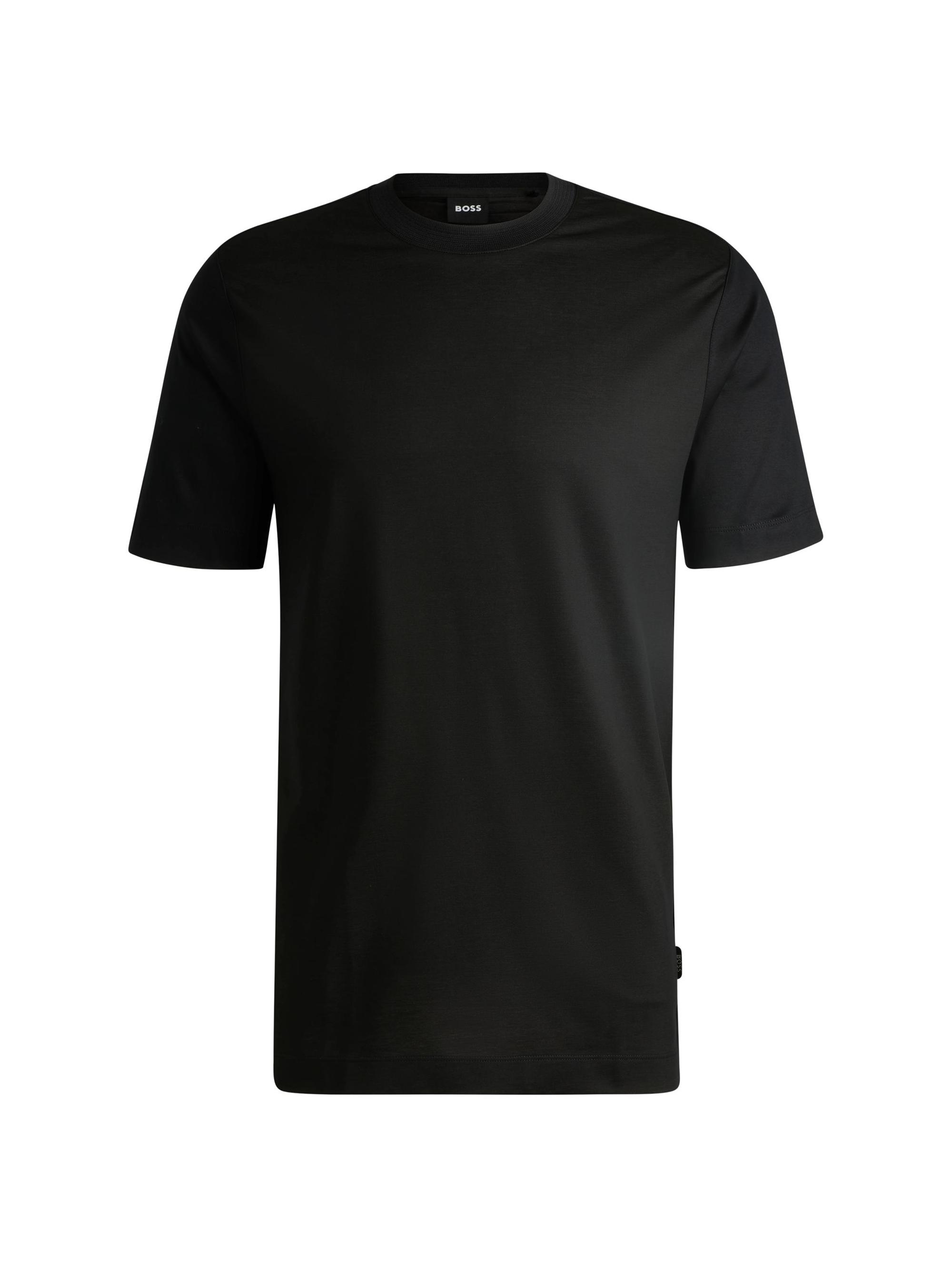 BOSS Men's Regular-Fit T-Shirt with Structured Body - Black