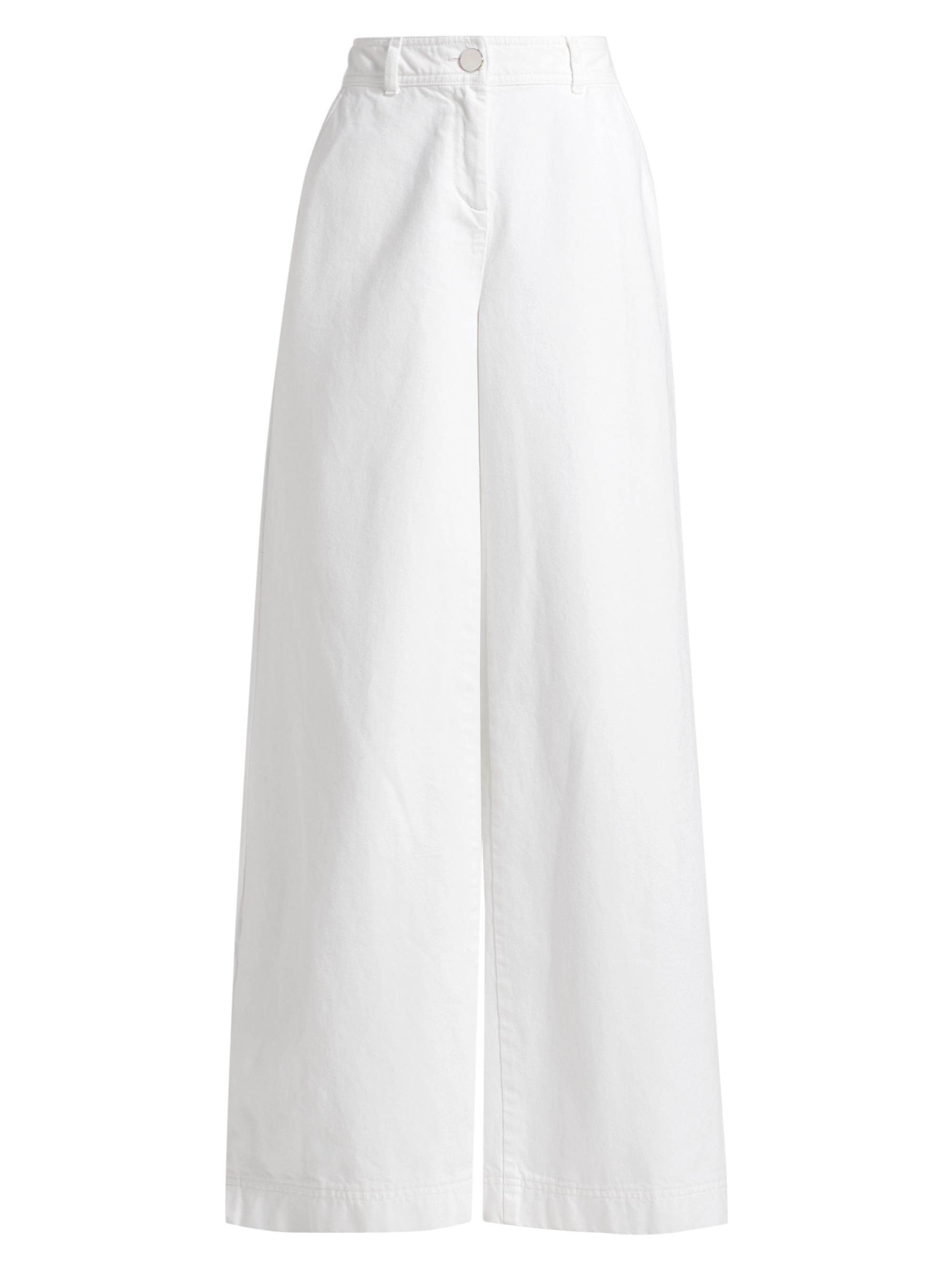 Toccin Women's Eileen Slit Wide-Leg Pants - Optic