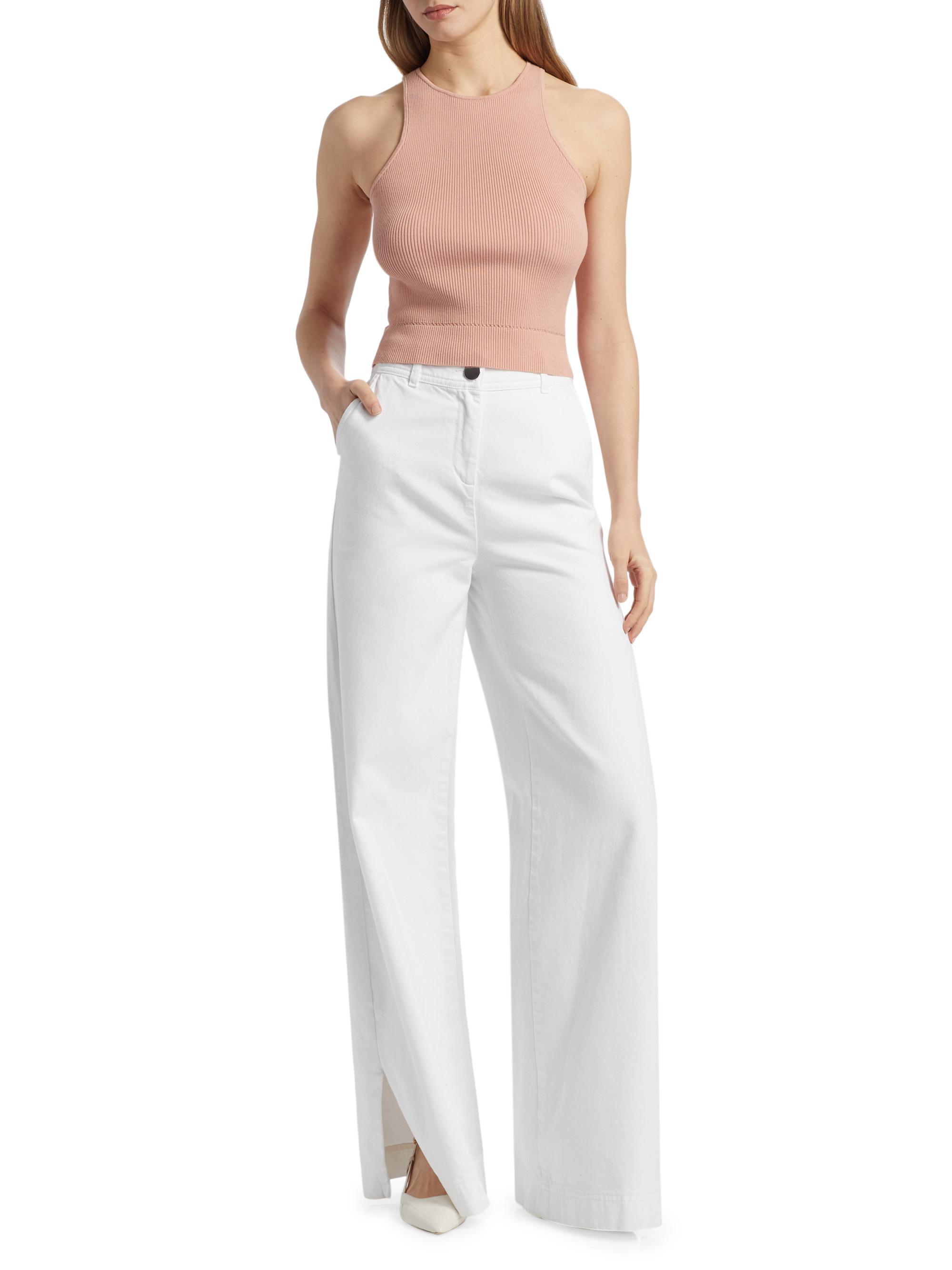 Toccin Eileen Slit Wide-Leg Pants | Saks Fifth Avenue