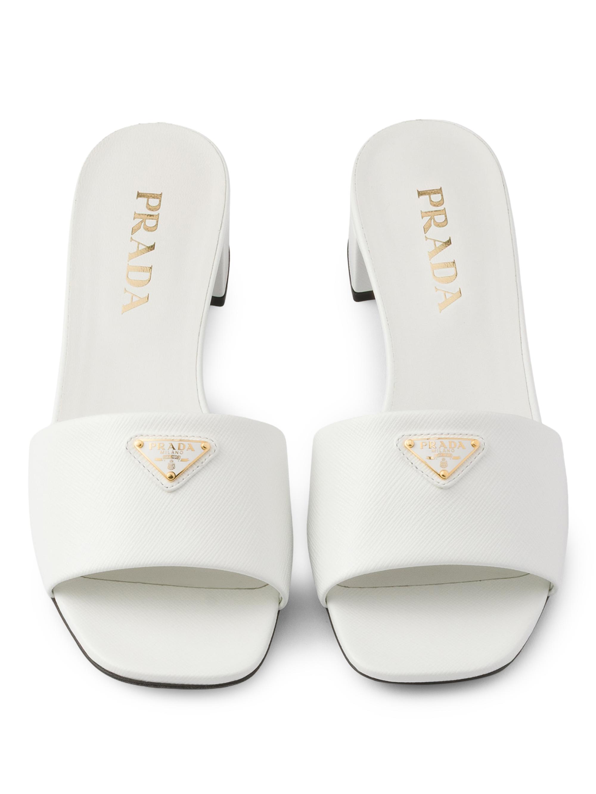Prada Saffiano Leather Sandals | Saks Fifth Avenue