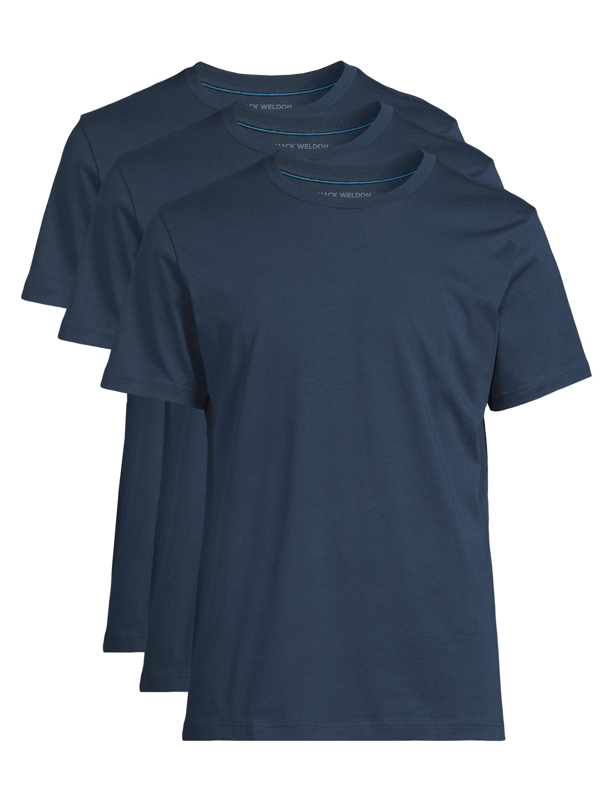 Mack Weldon Men's 3-Pack Cotton Crewneck T-Shirt - True Navy | Thumbnail 7