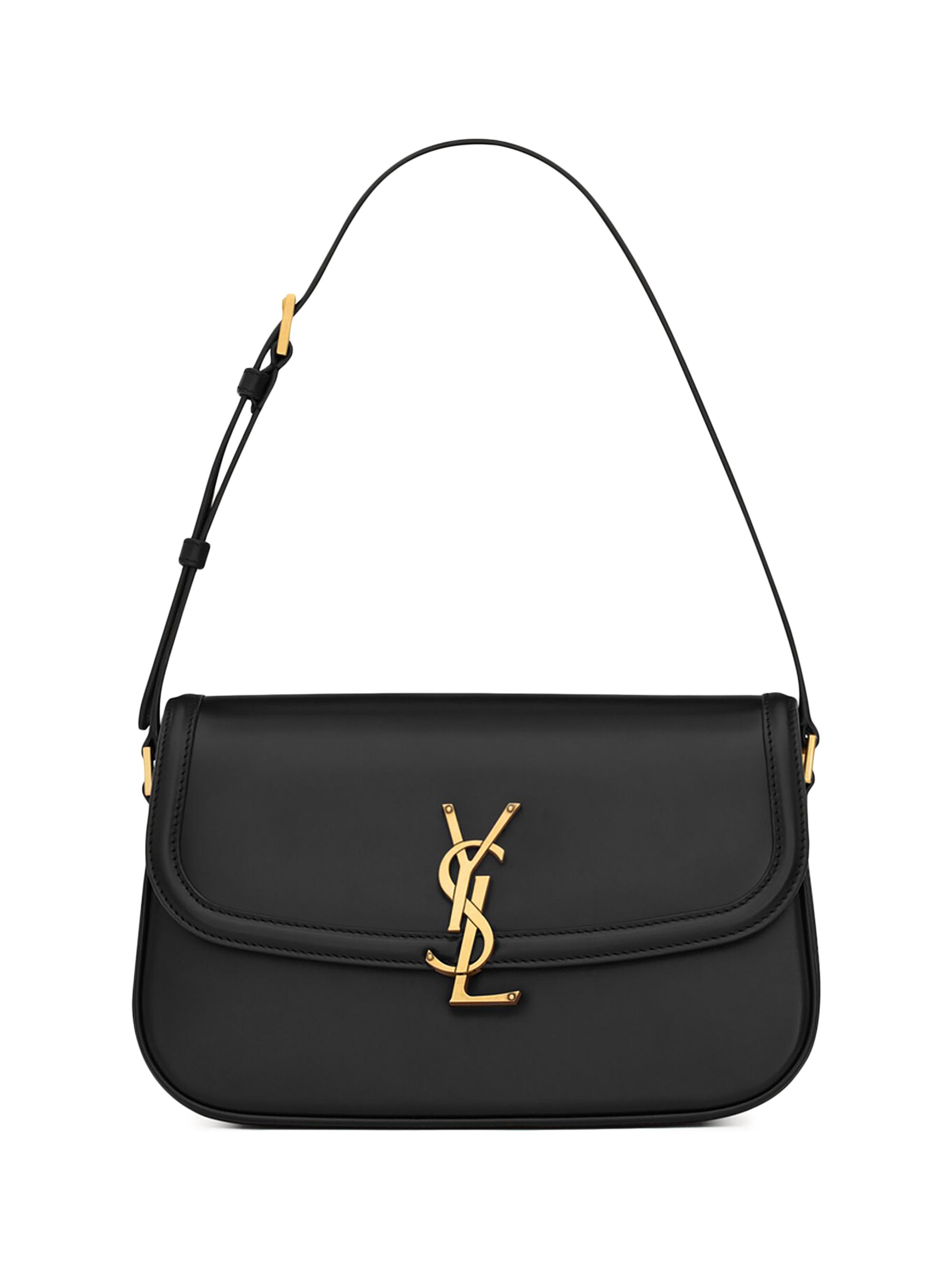 Saint Laurent Calypso Mini Hobo Bag in Plunged Lambskin