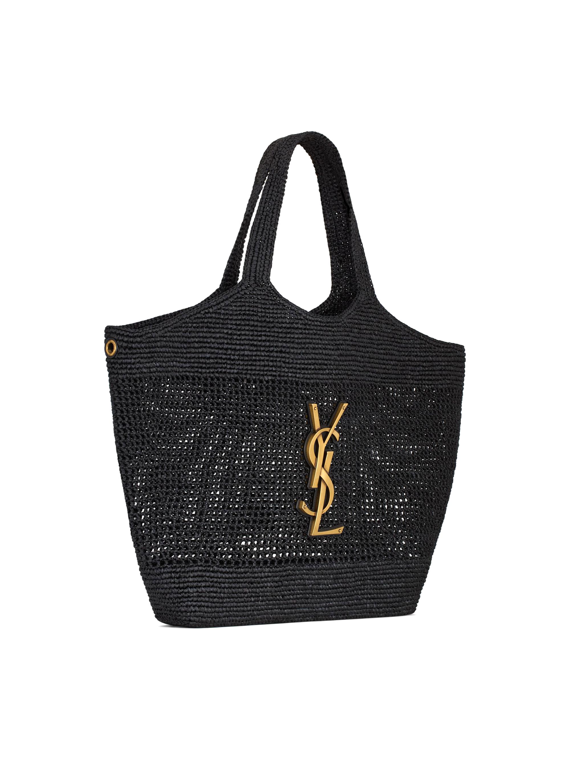 Saint Laurent Icare Tote Bag in Raffia | Saks Fifth Avenue