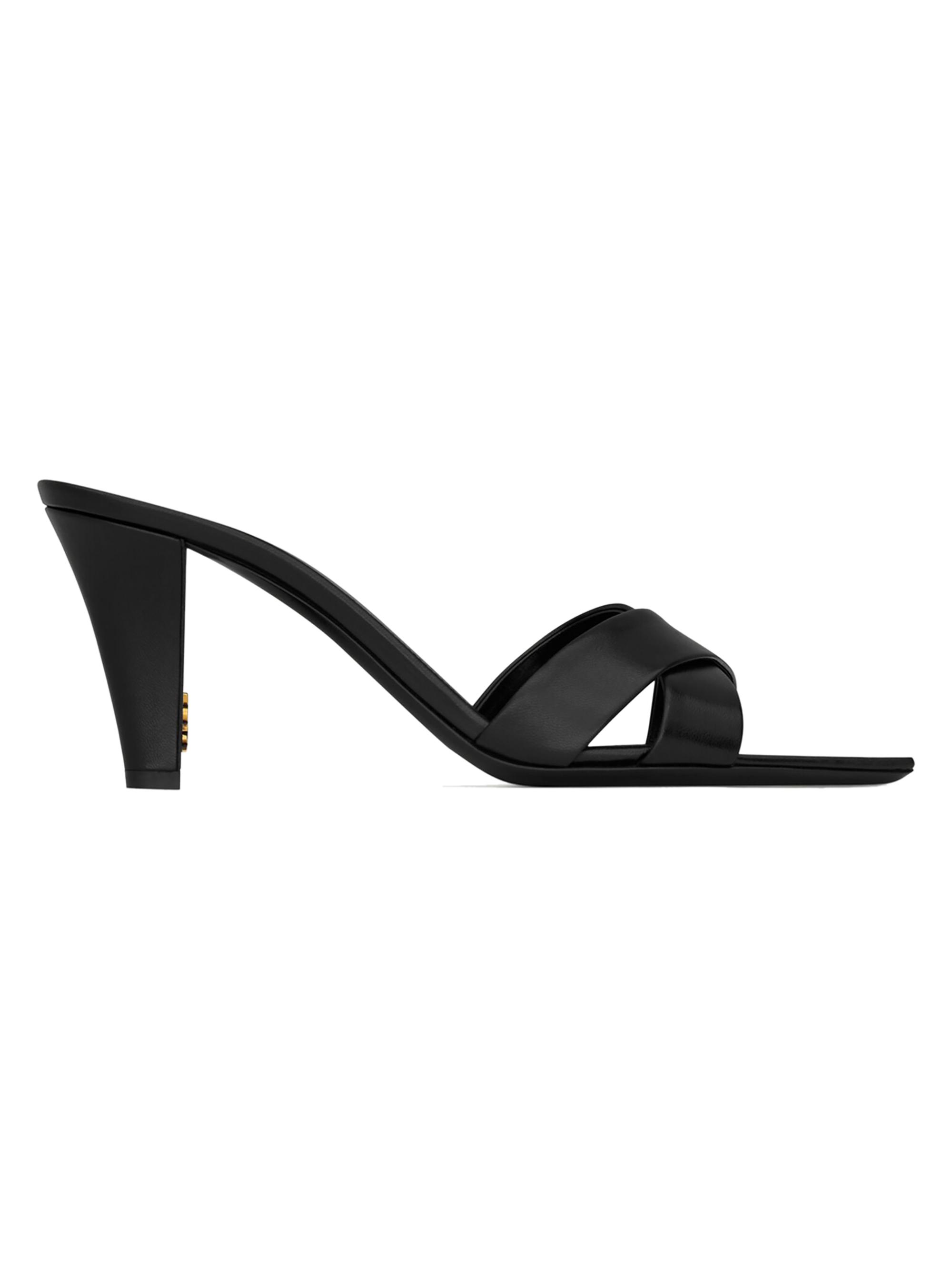 Lanvin Midnight Step Mules in Velvet | Saks Fifth Avenue