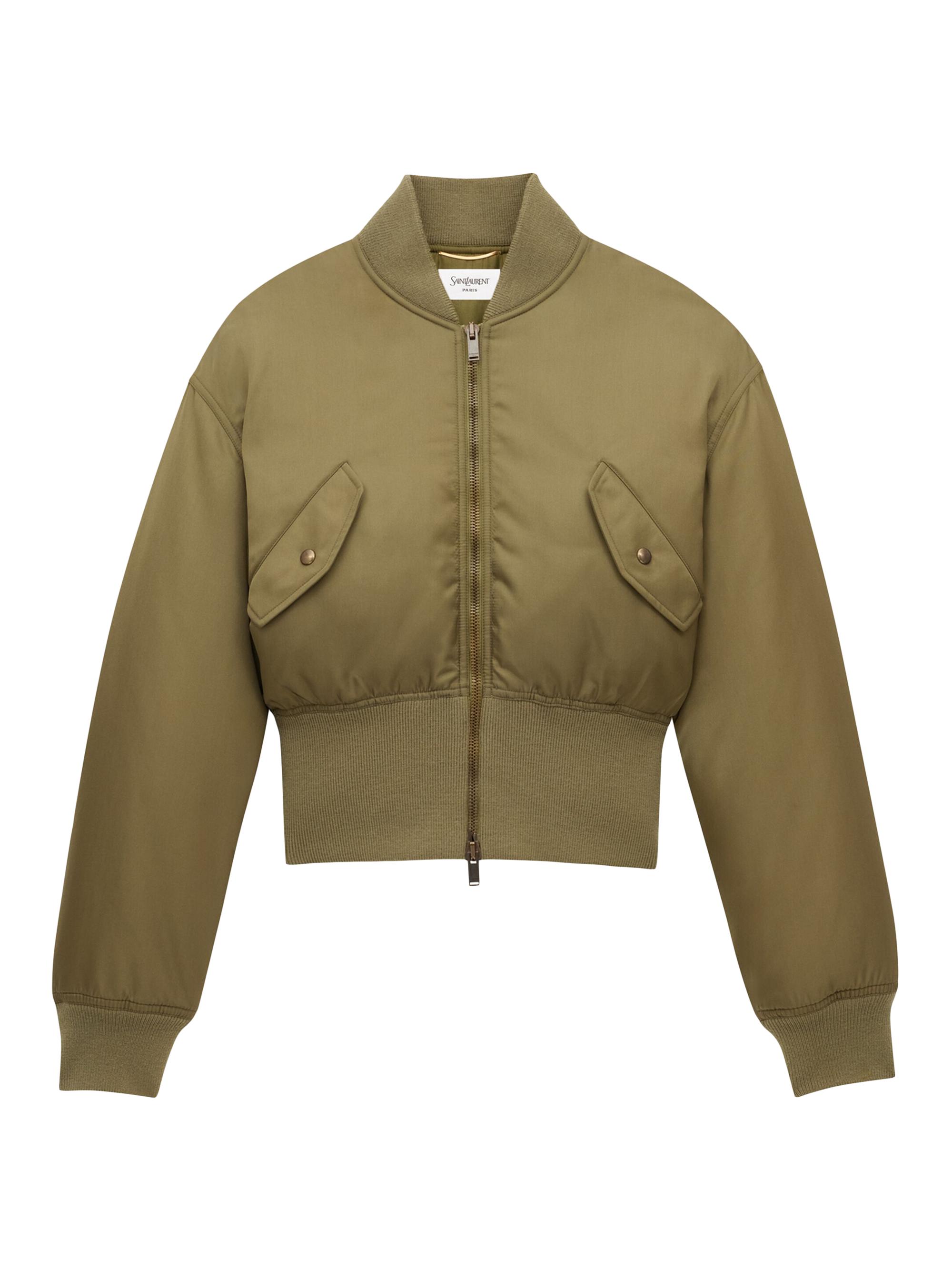 Sacai Nylon Twill & Knit Bomber Jacket | Saks Fifth Avenue