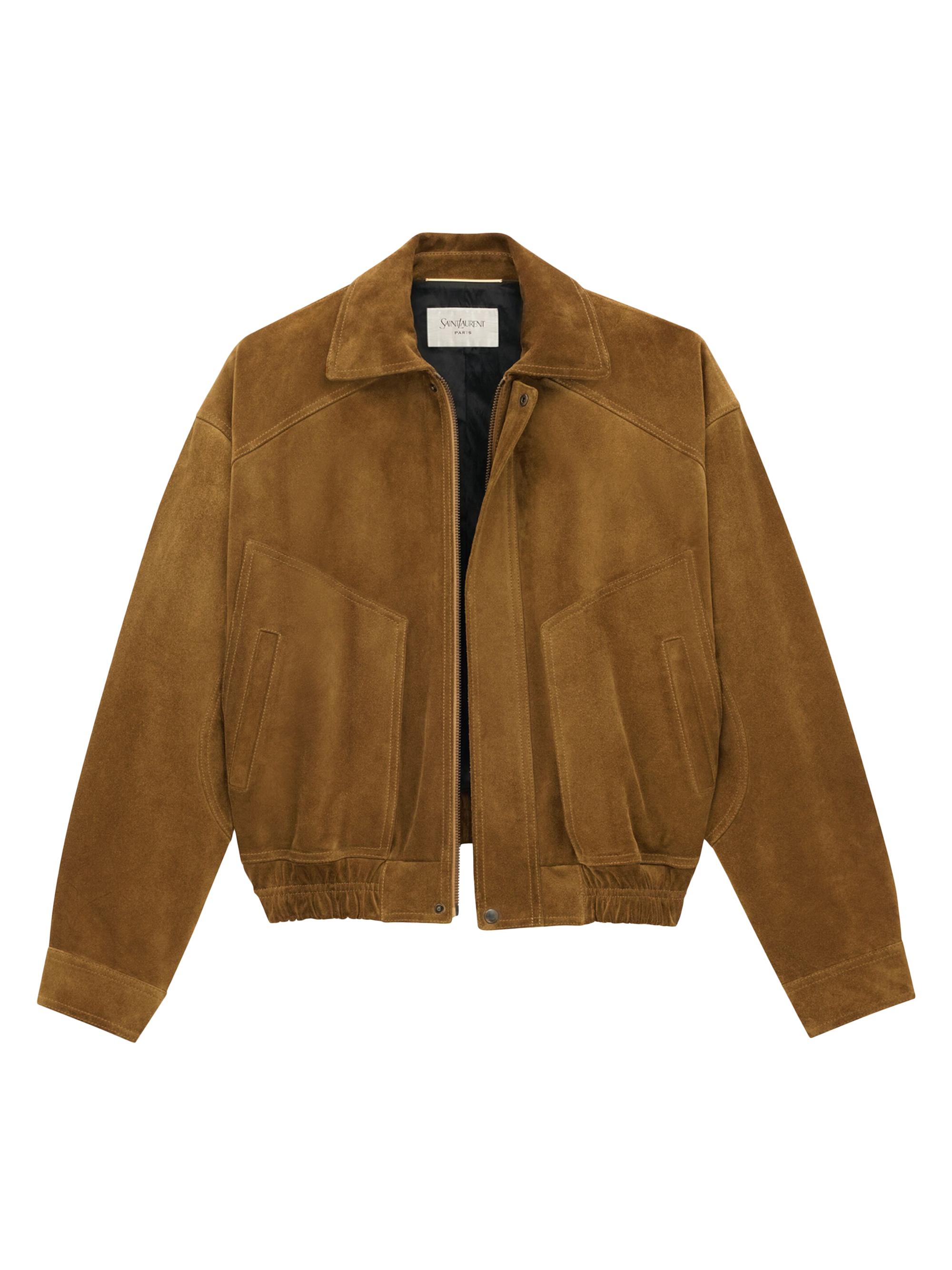 Saint Laurent Bomber Jacket in Suede | Saks Fifth Avenue