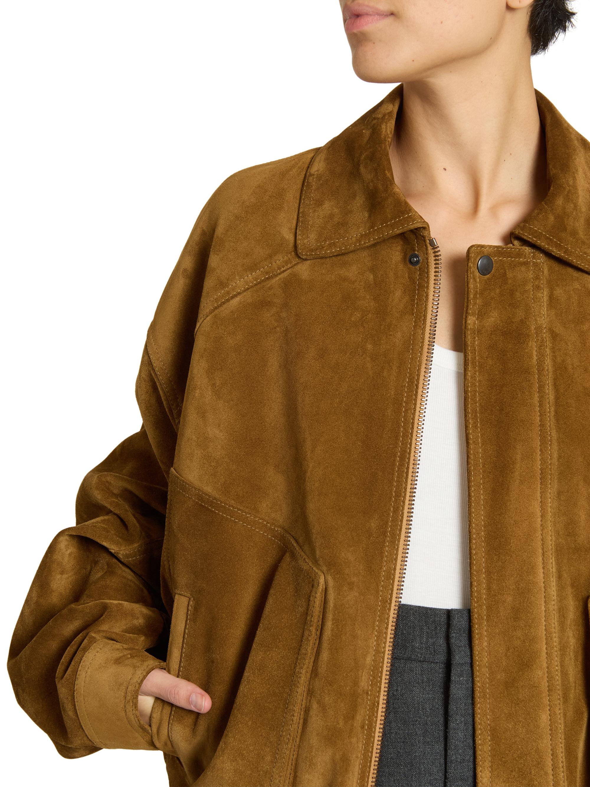 ジャケット・アウター Saint Laurent 15ss suede leather jacket SAINT LAURENT Suede jacket | NET-A-PORTER