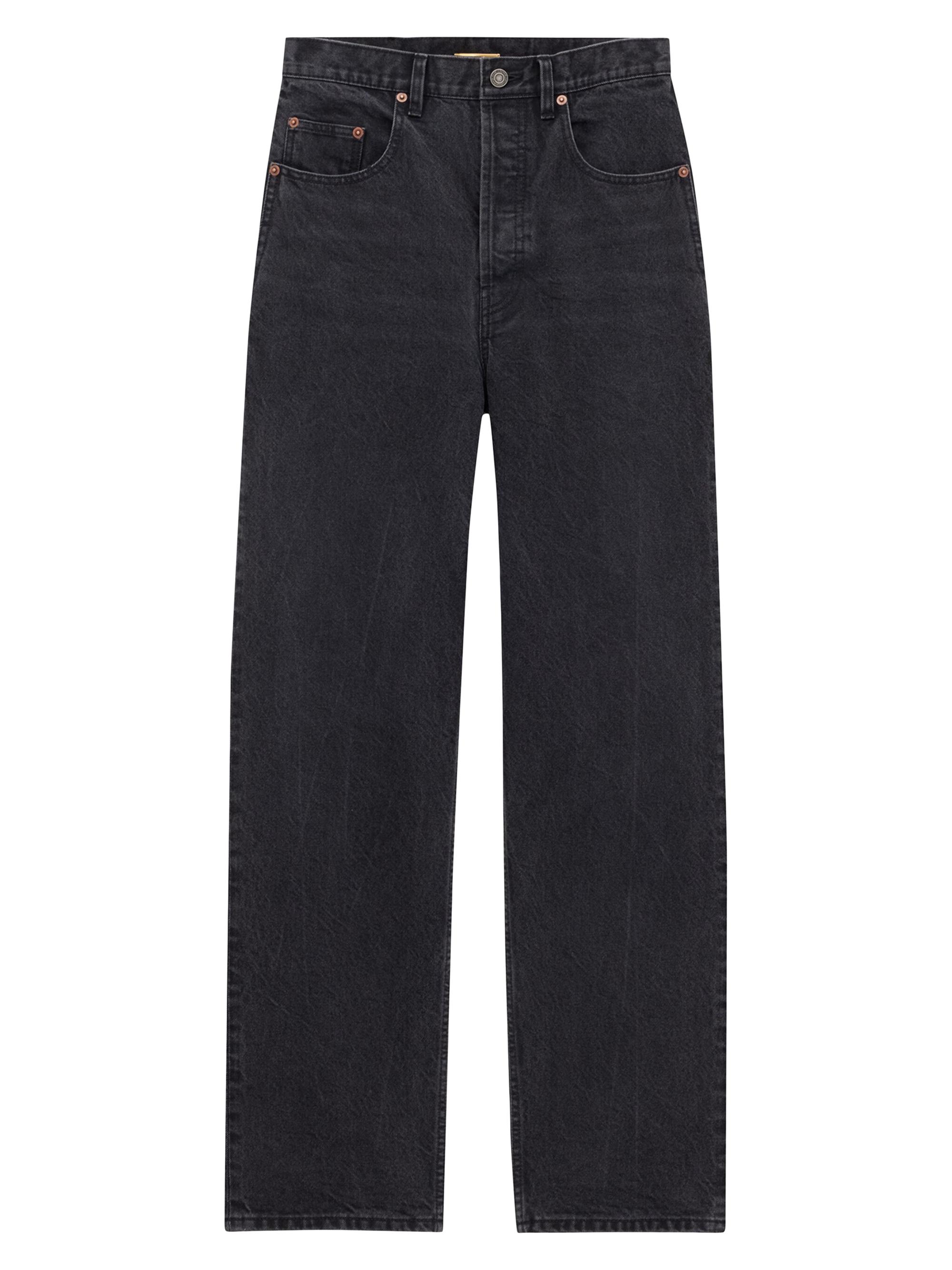 Saint Laurent Long Extreme Baggy Jeans In Crinkle | Saks Fifth Avenue