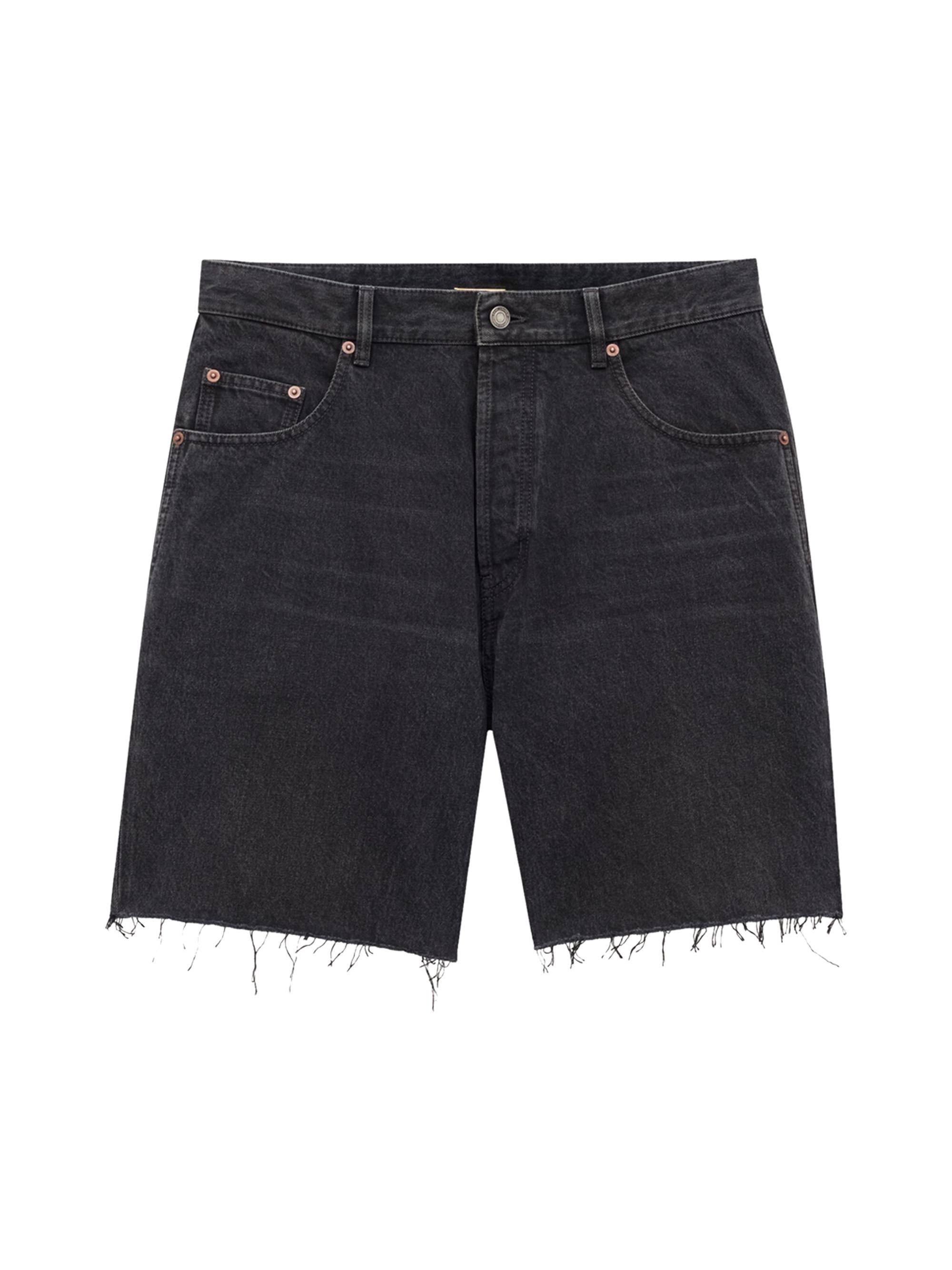 Saint Laurent Women's Bermuda Shorts in Denim - Black Vendome