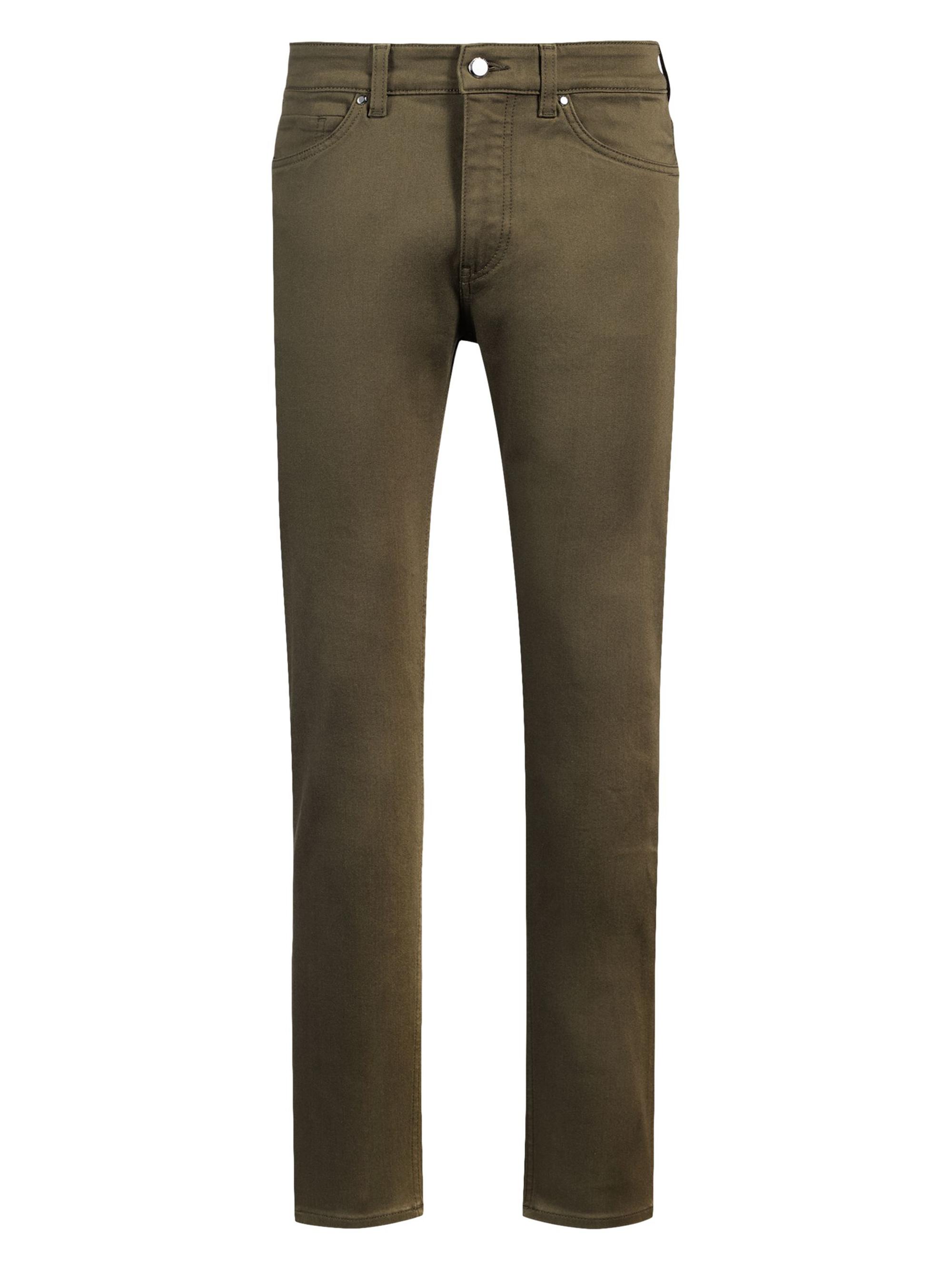 BOSS Men's Porsche x Boss Tapered-Fit Jeans in Performance-Stretch Denim - Green