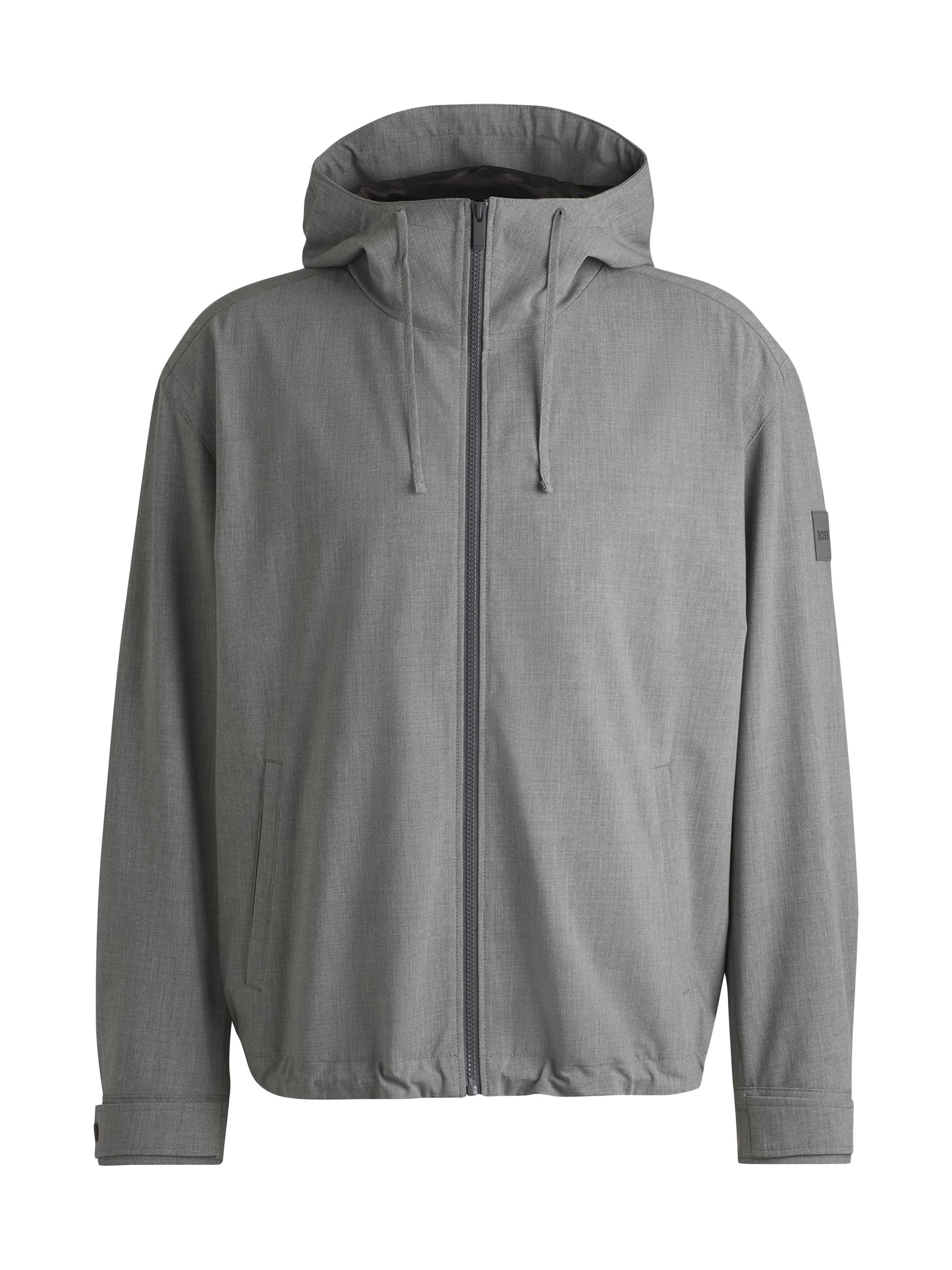 BOSS Men's Regular-Fit Jacket in Performance-Stretch Material - Grey