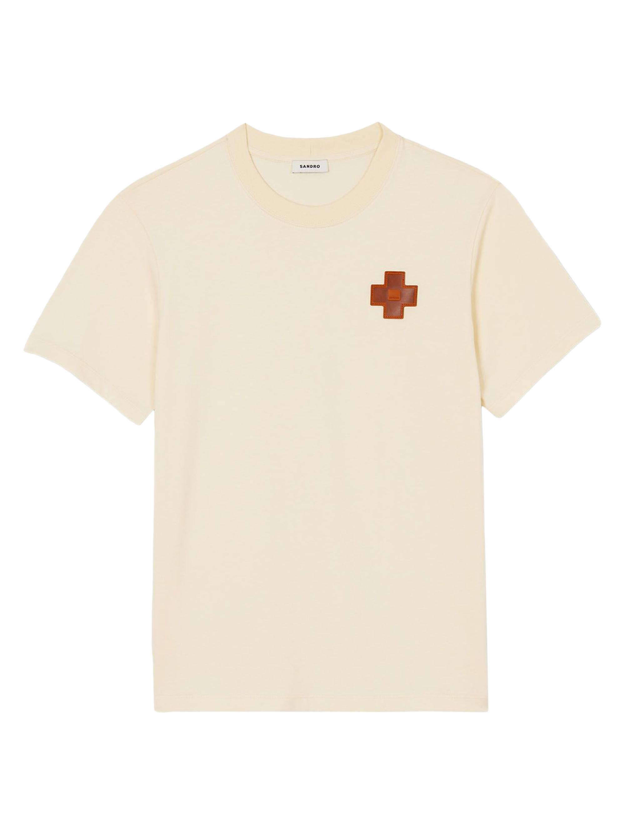Sandro Men's Cross T-Shirt - Oats