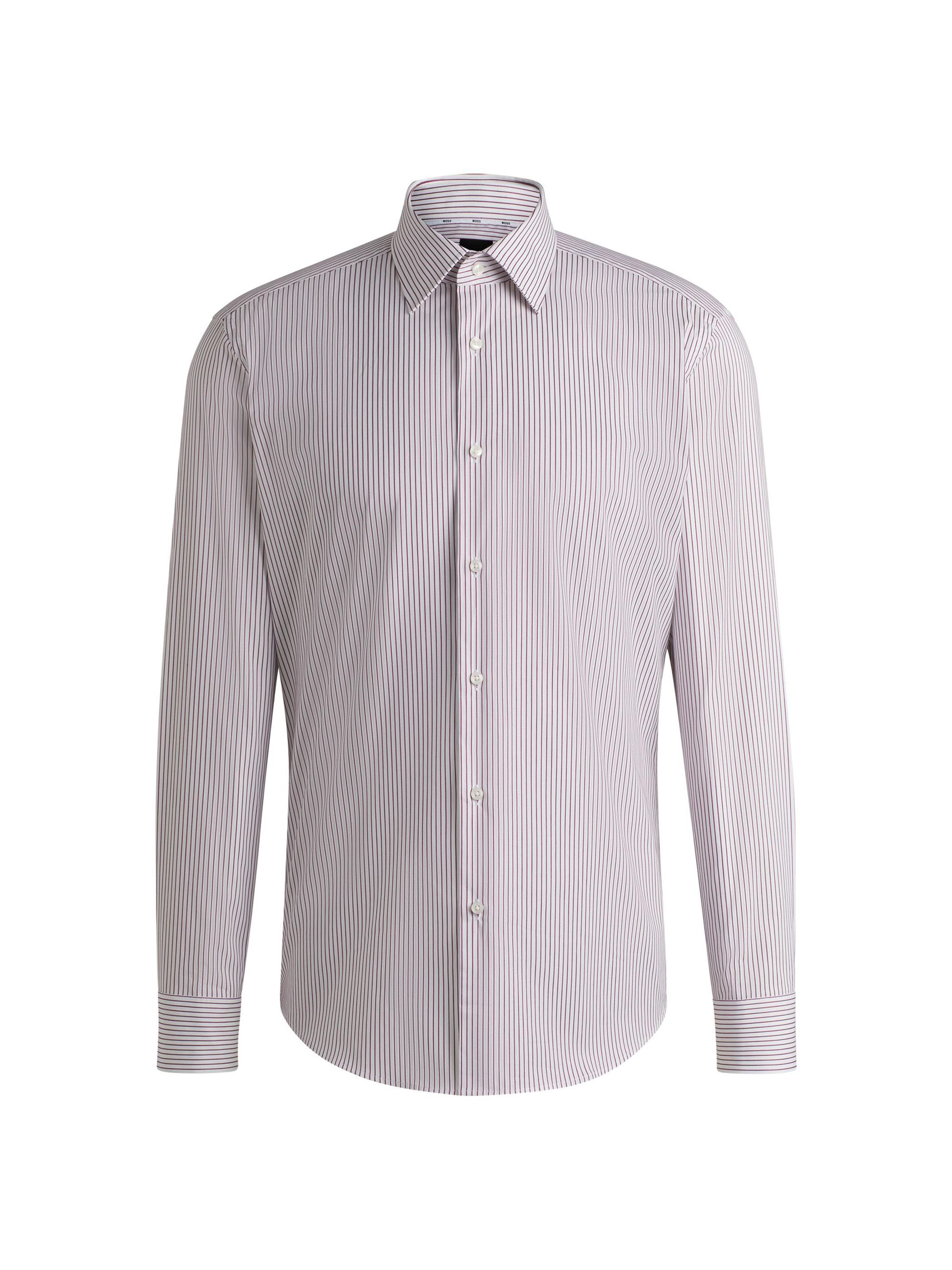 BOSS Men's Regular-Fit Shirt in Easy-Iron Stretch Cotton - Pink