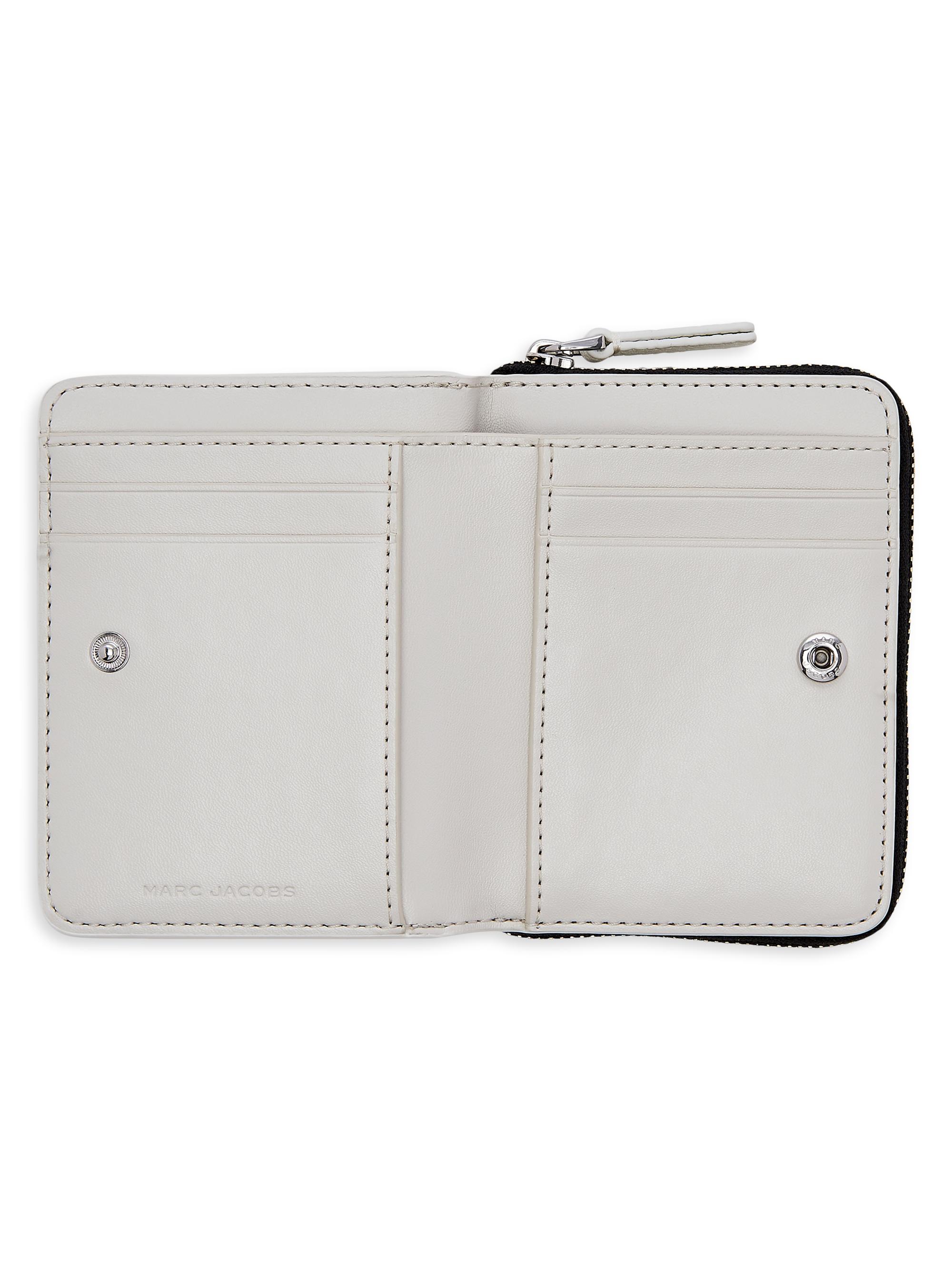 ミニ財布　COMPACT WALLET MARC JACOBS The Leather Mini Compact Wallet | Bloomingdale's